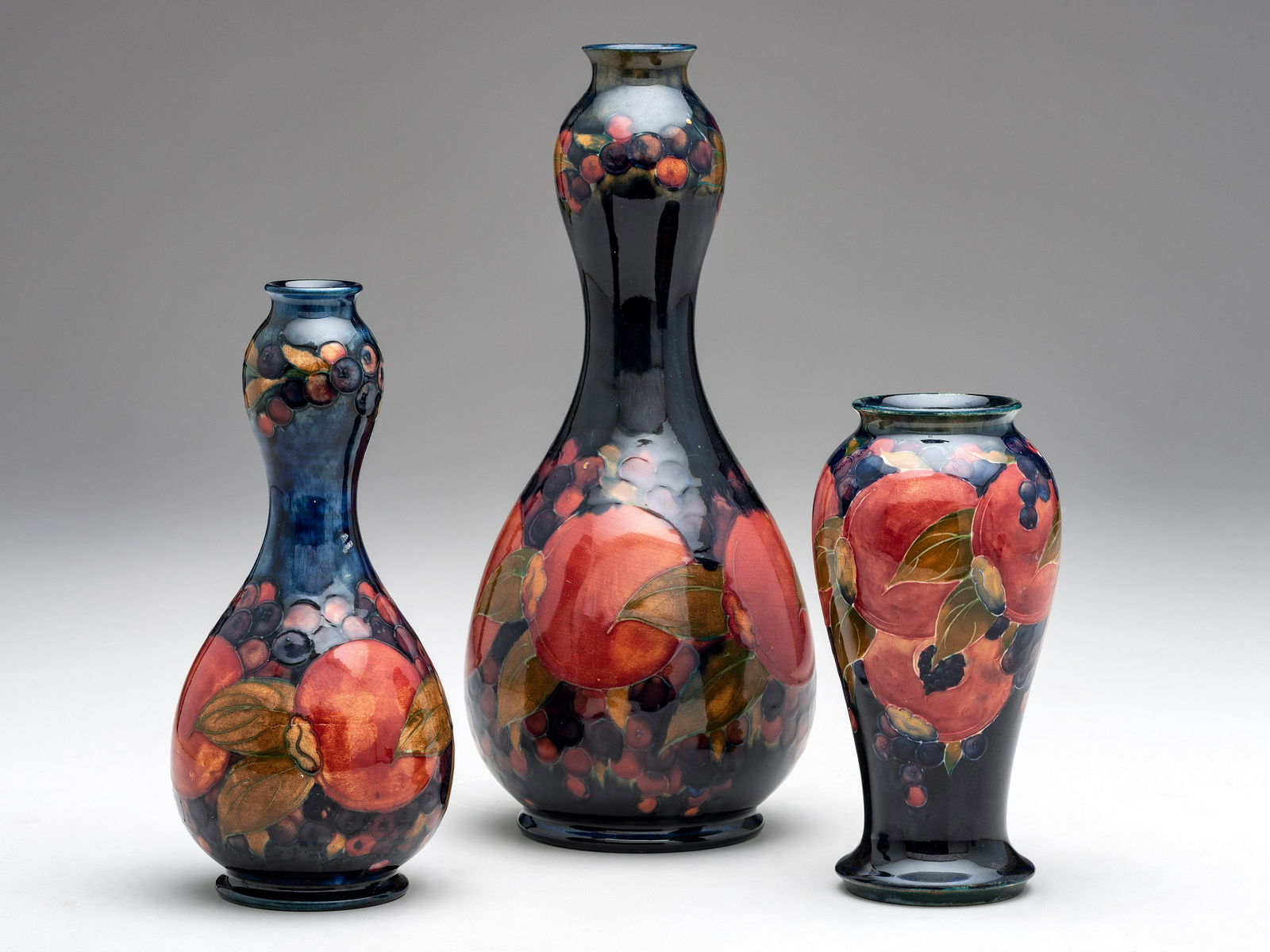 Moorcroft English, 20th Century Three Vases (1 of 5)