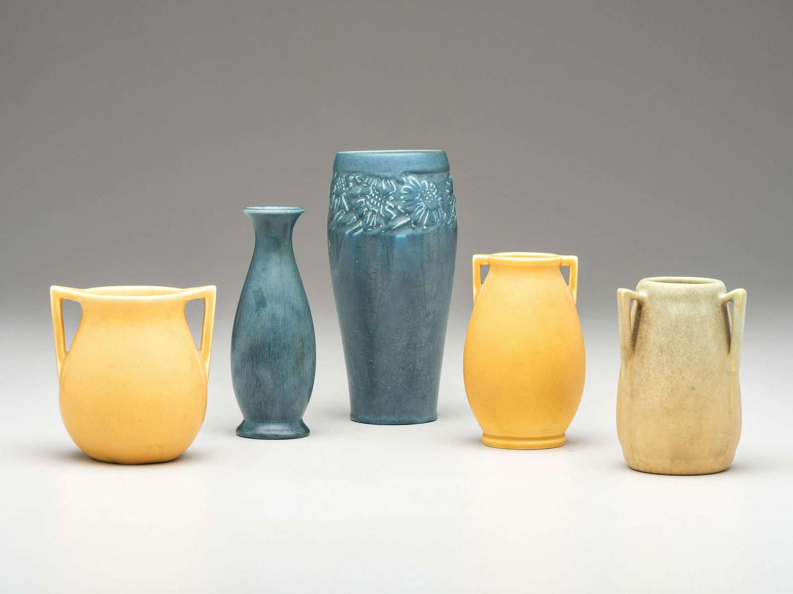 Rookwood Pottery American, 1916-1932 Five Mat Vases (1 of 6)