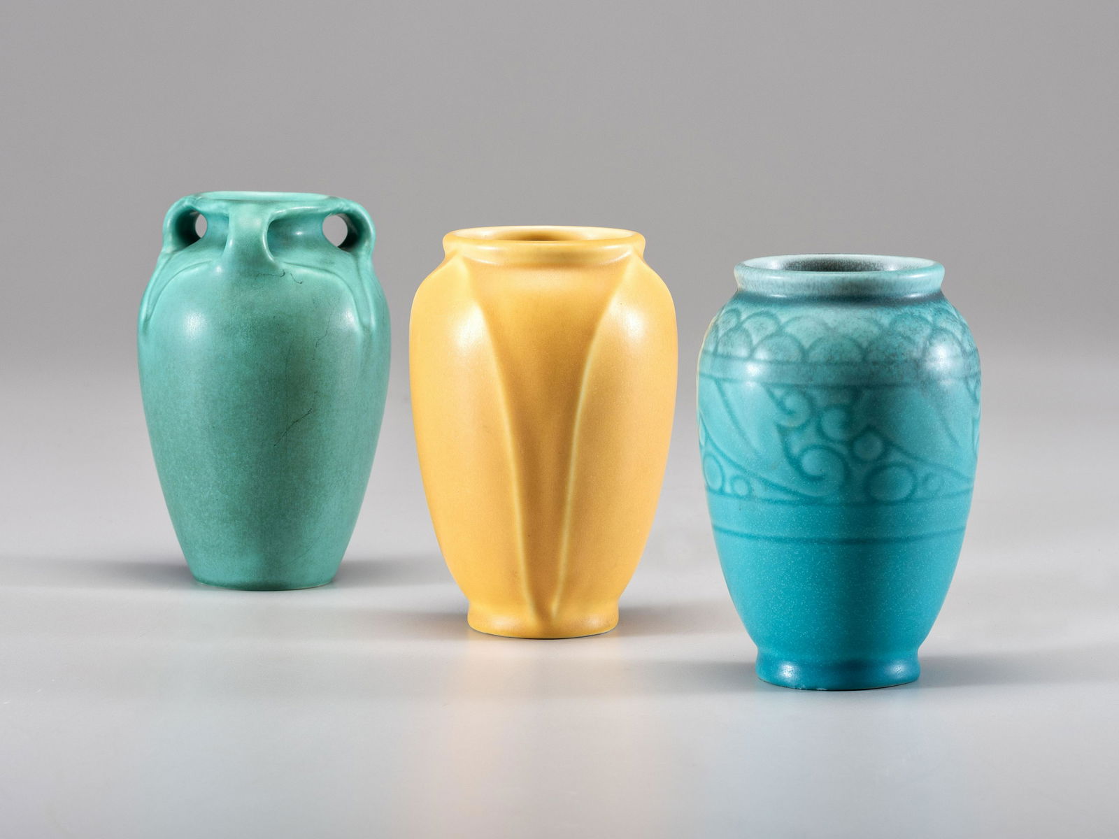 Rookwood Pottery American, 1925-1928 Three Production Vases (1 of 6)