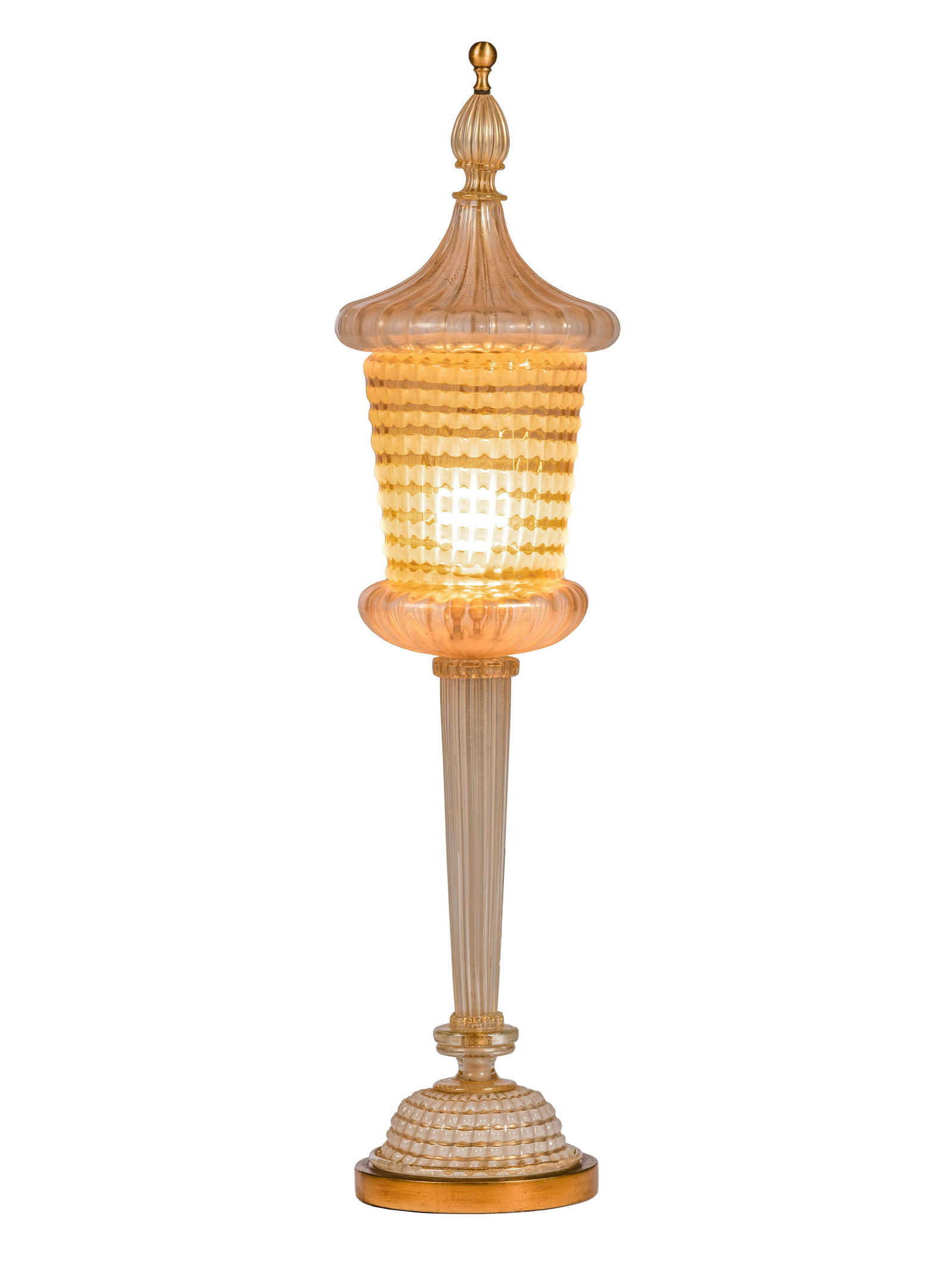 Attributed to Barovier & Toso Italian, 20th Century Murano Lamp (1 of 3)