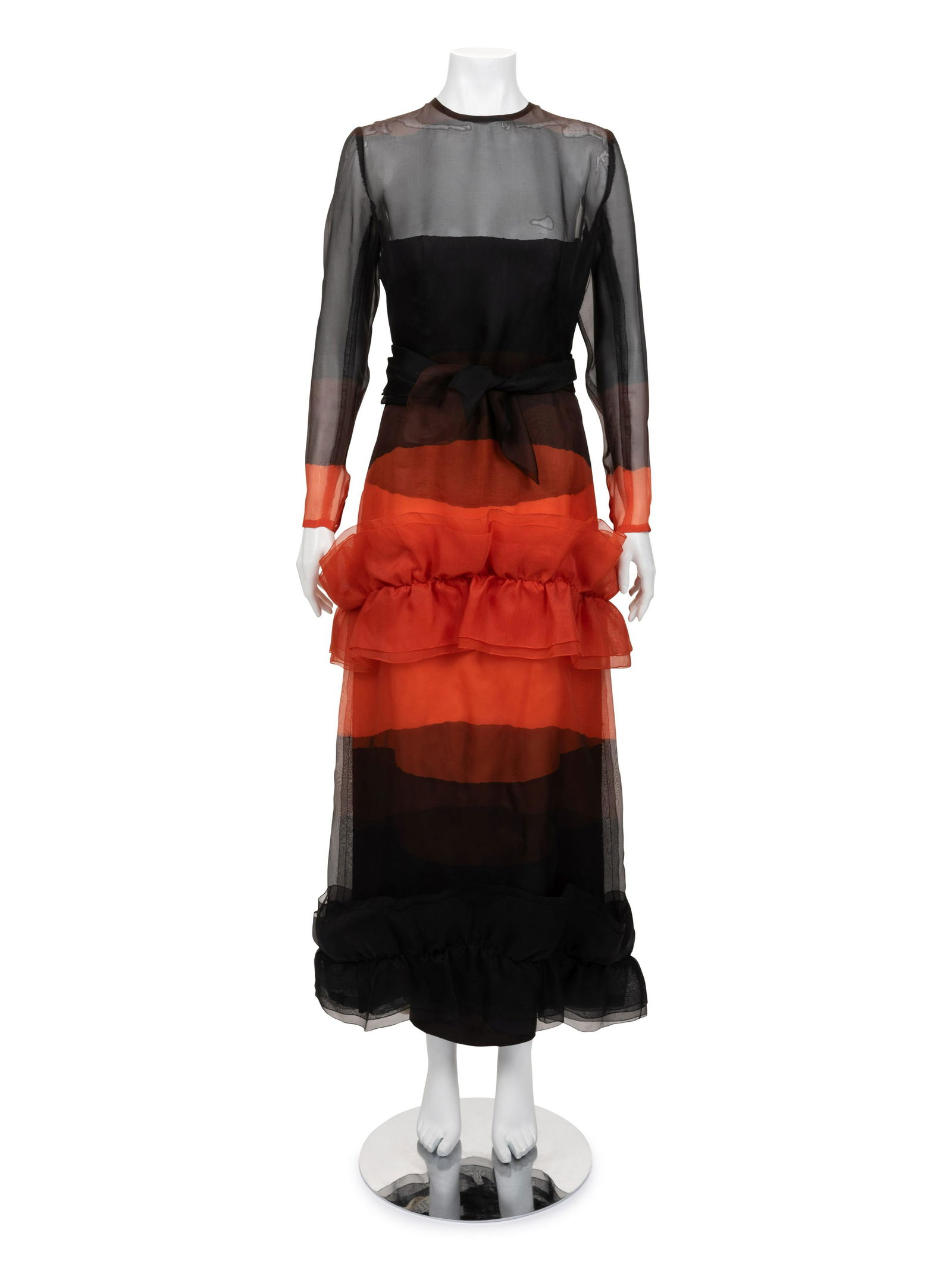 Givenchy Haute Couture Two-Piece Dress, Summer 1971: Givenchy Haute Couture Two-Piece Dress, Summer 1971 A similar example resides in the collection of the Museum at FIT (acc. 75.94.14), where the layers of silk organza of this dress are compared to the
