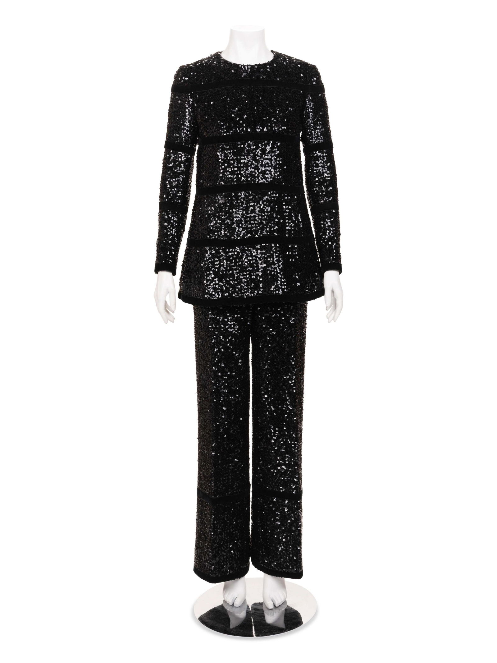 Givenchy Haute Couture Sequined Pantsuit, c. 1975 (1 of 7)