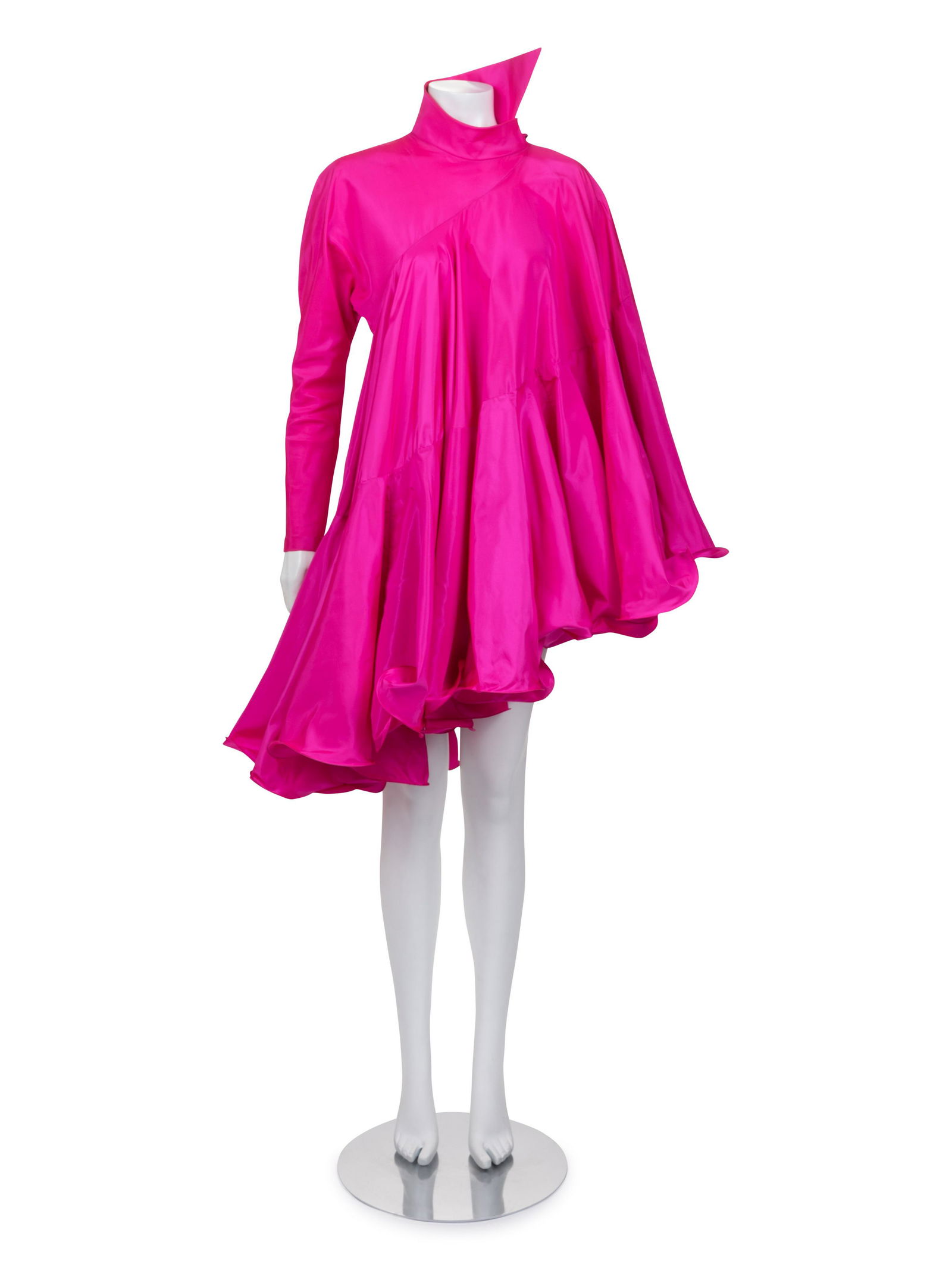 Pierre Cardin Haute Couture Flounced Taffeta Dress, 1990-2000s (1 of 6)