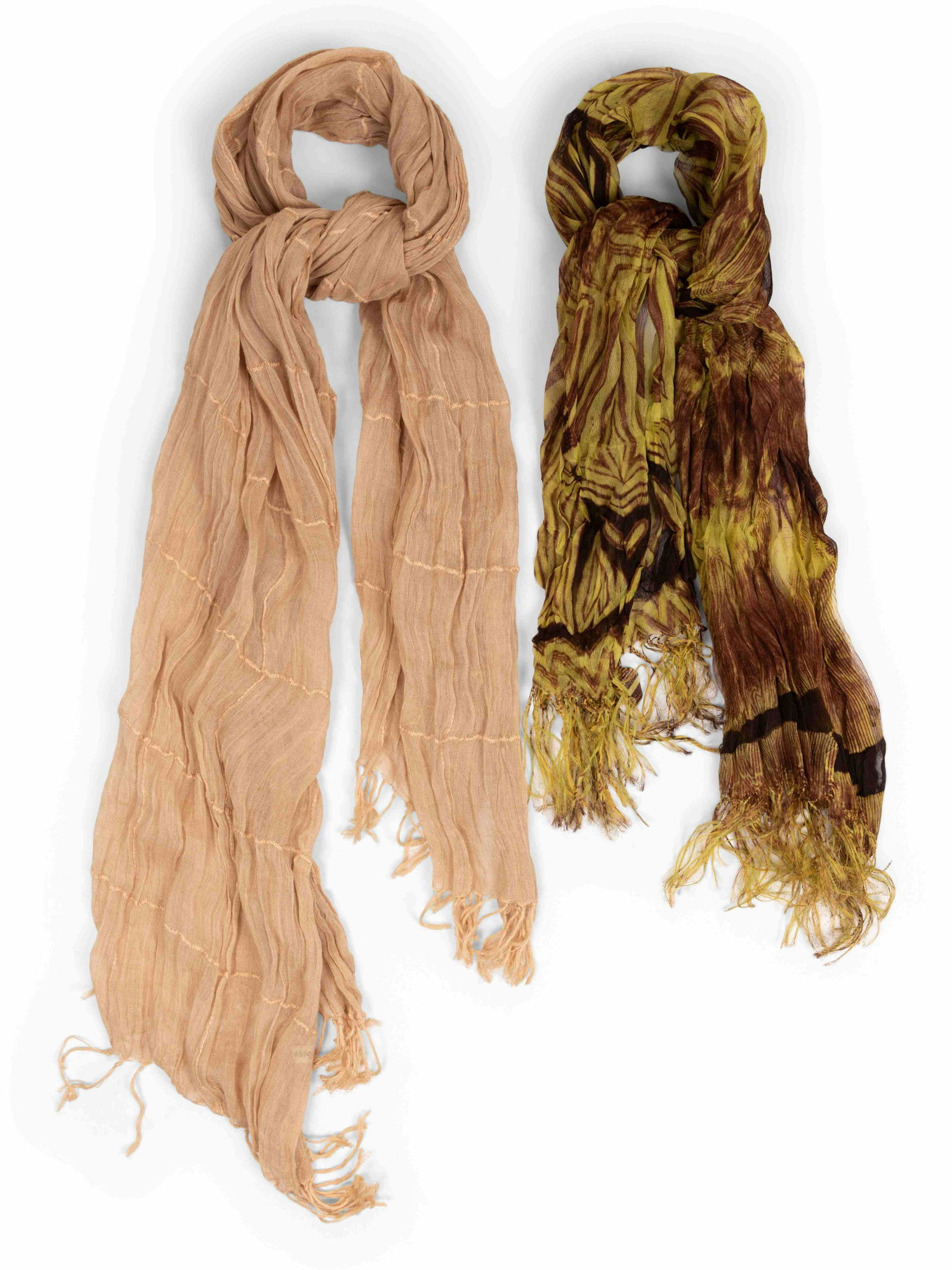 Two Issey Miyake Permanente Scarves, 1980-90s (1 of 3)