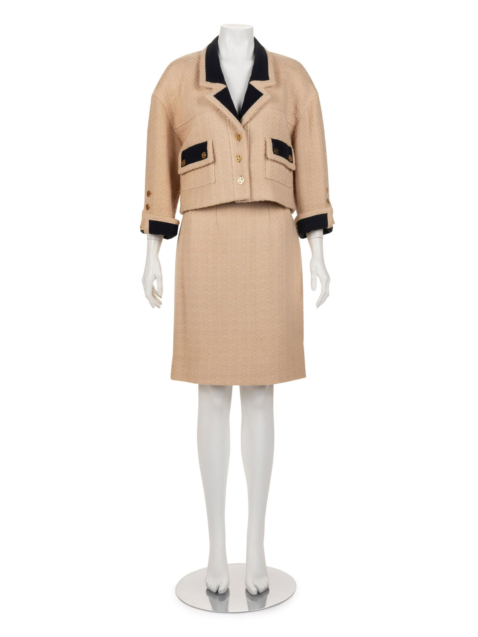 Chanel Wool Two-Piece Skirt Suit, 1980-90s (1 of 4)