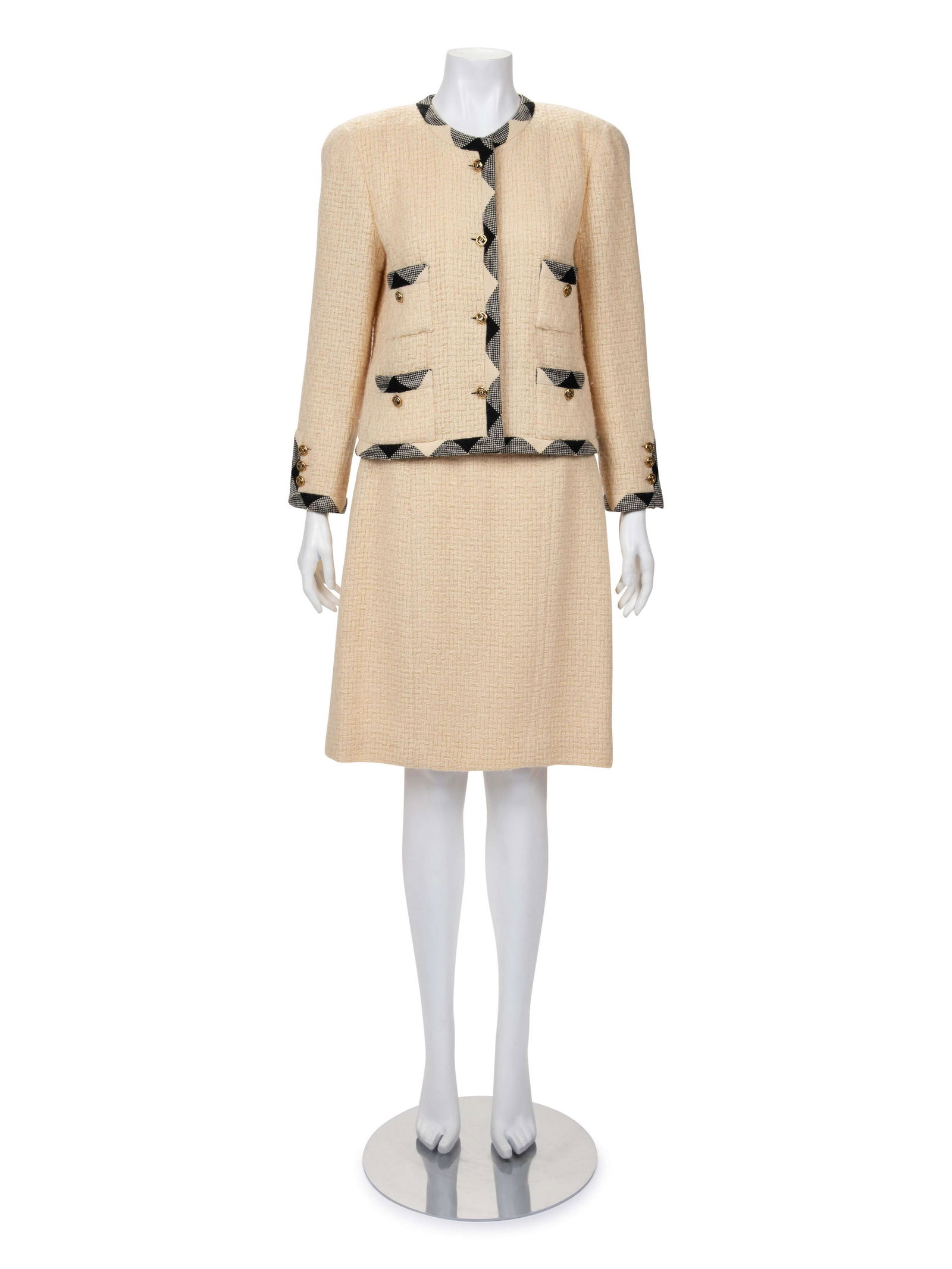 Chanel Tweed Two-Piece Skirt Suit, 1980-90s (1 of 5)