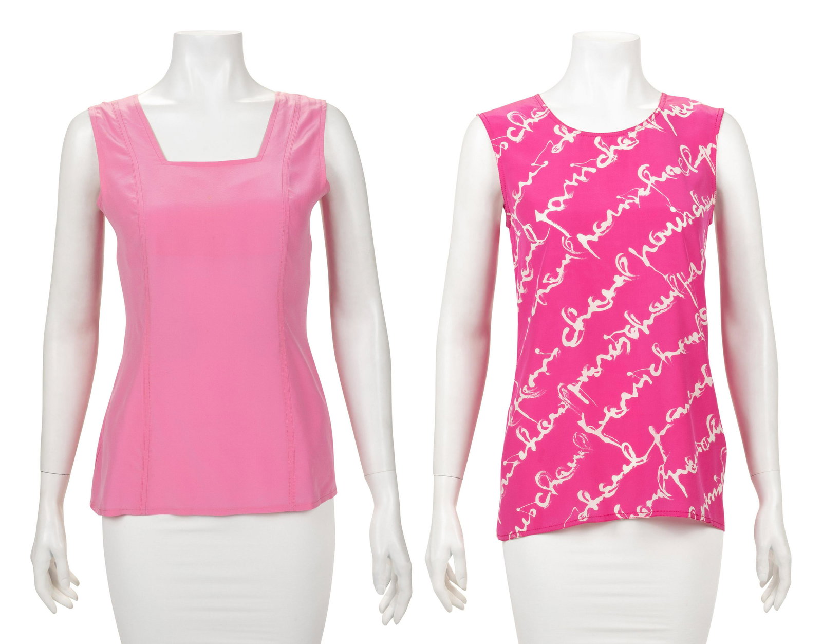 Two Chanel Silk Shell Tops, 1990s (1 of 3)