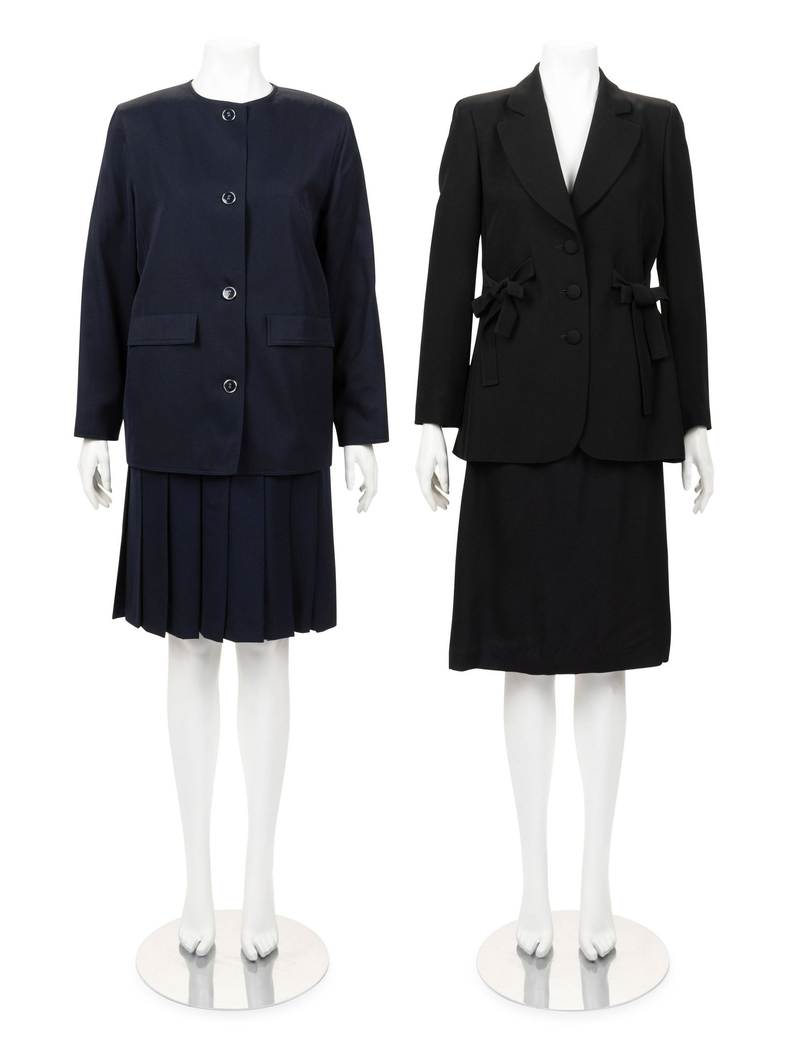 Two Designer Two-Piece Suits: One Moschino, One Courreges, 1980-2000s (1 of 5)