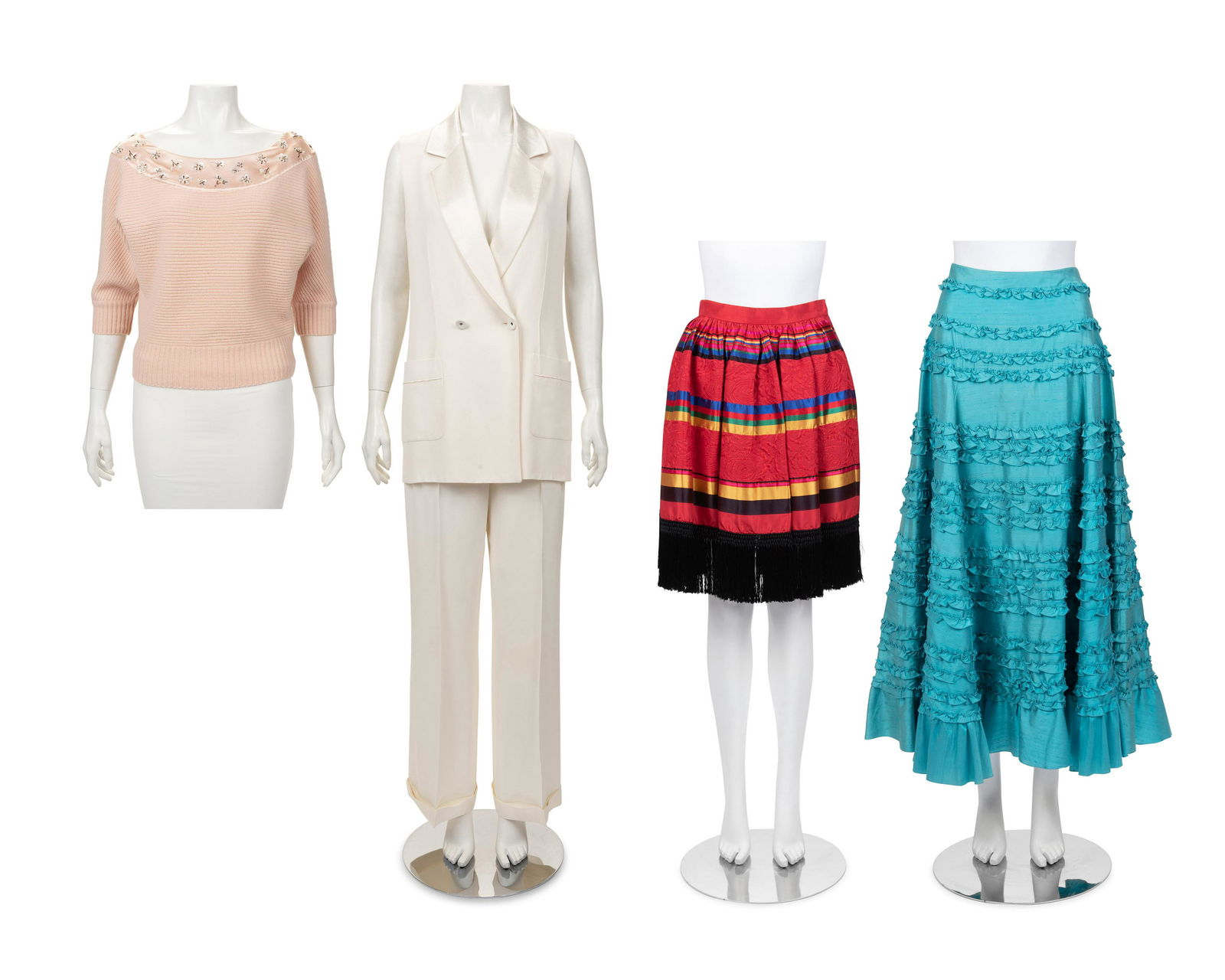 Five Designer Pieces: One Sonia Rykiel Suit, One YSL and One Valentino Skirt, and One Christian Dior (1 of 10)