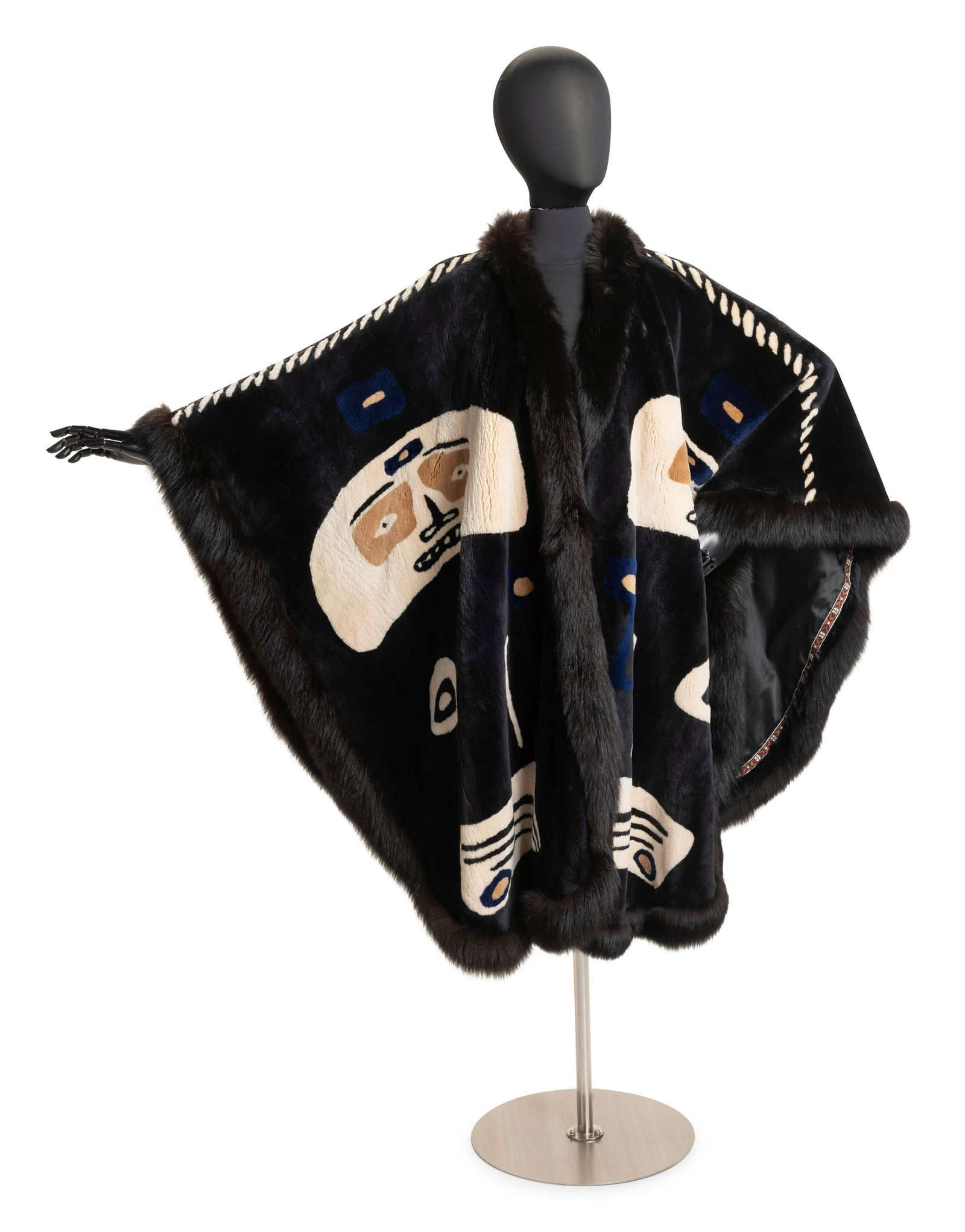 Revillon Fur Cape with design by Ford Ruthling, 1980-90s (1 of 11)