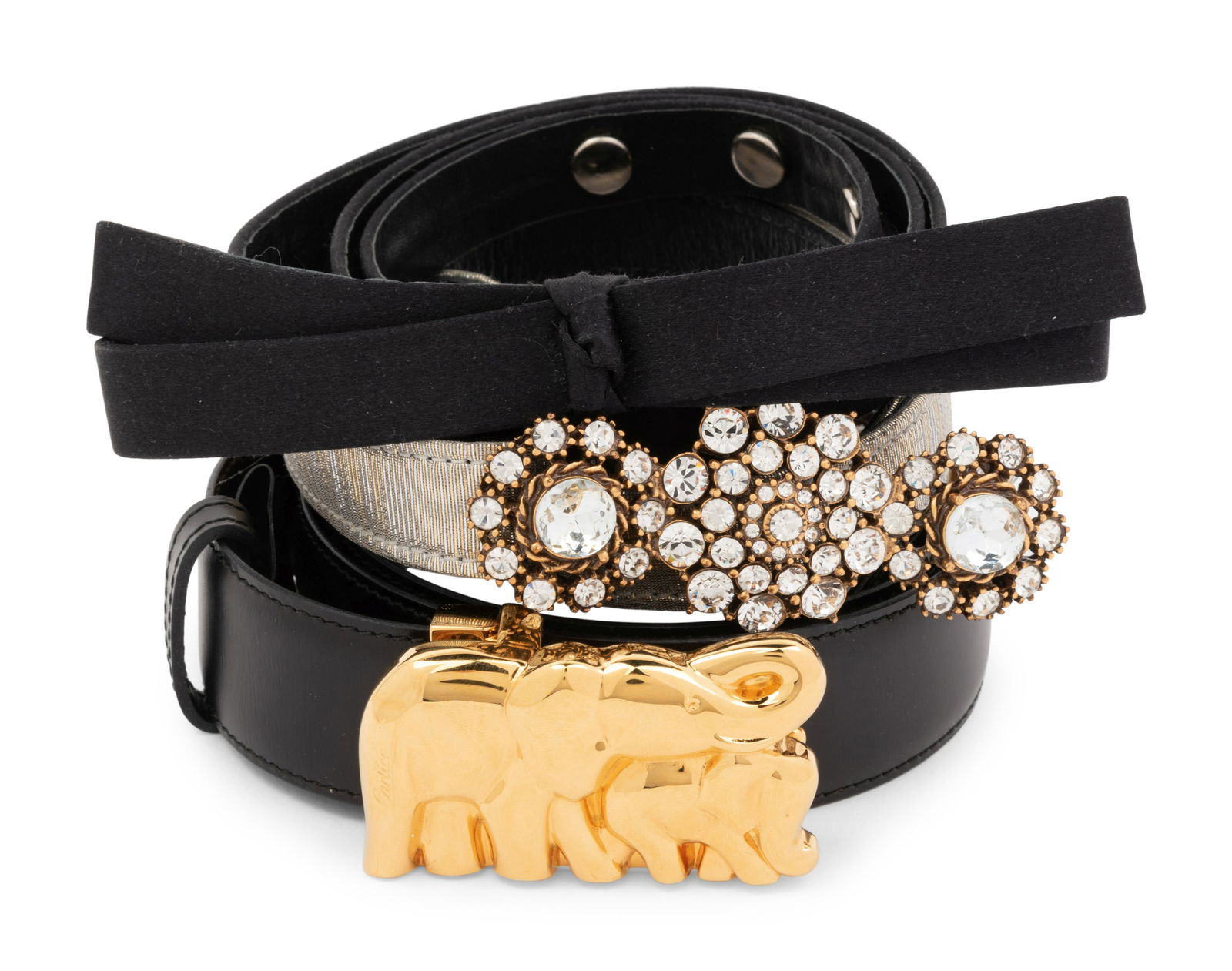 Three Designer Belts: Two Oscar De La Renta and One Cartier, 1990-2010s (1 of 2)