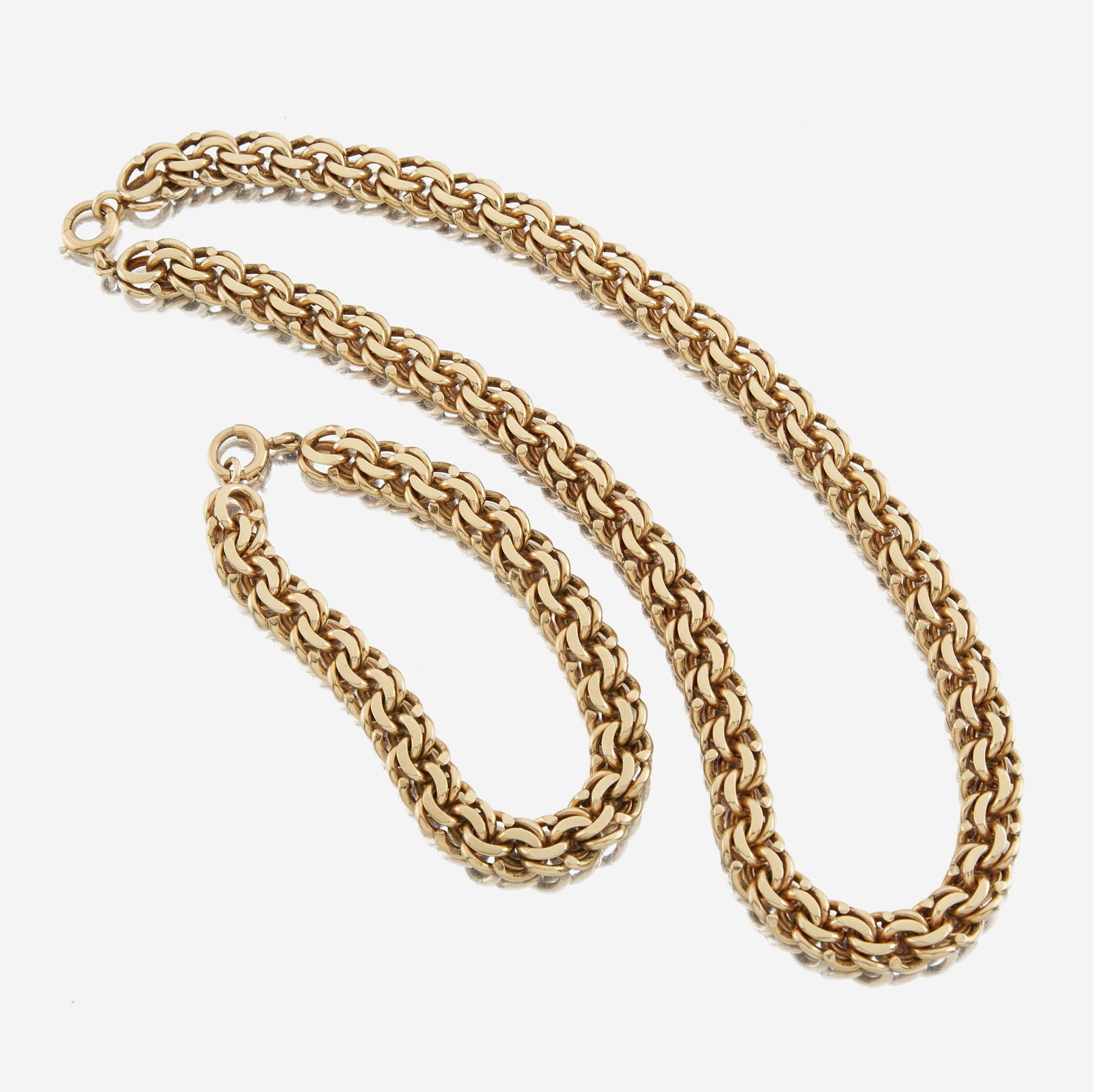 A gold necklace with matching bracelet, Cartier (1 of 2)