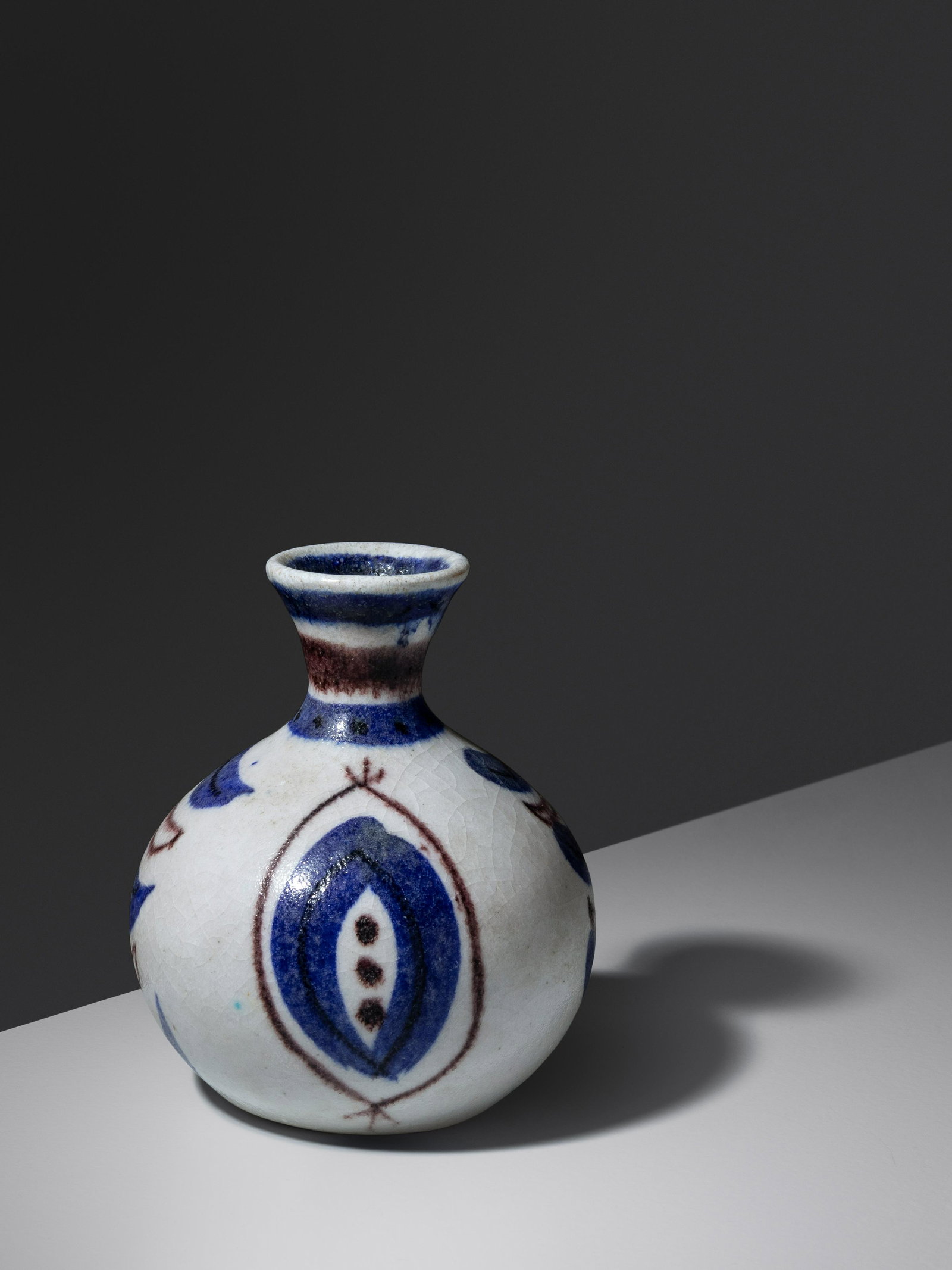 Guido Gambone (1909-1969) Vase: Guido Gambone (1909-1969) Vase glazed stoneware signed 'GAMBONE ITALY' H 4 3/4 x Dia 4 inches
