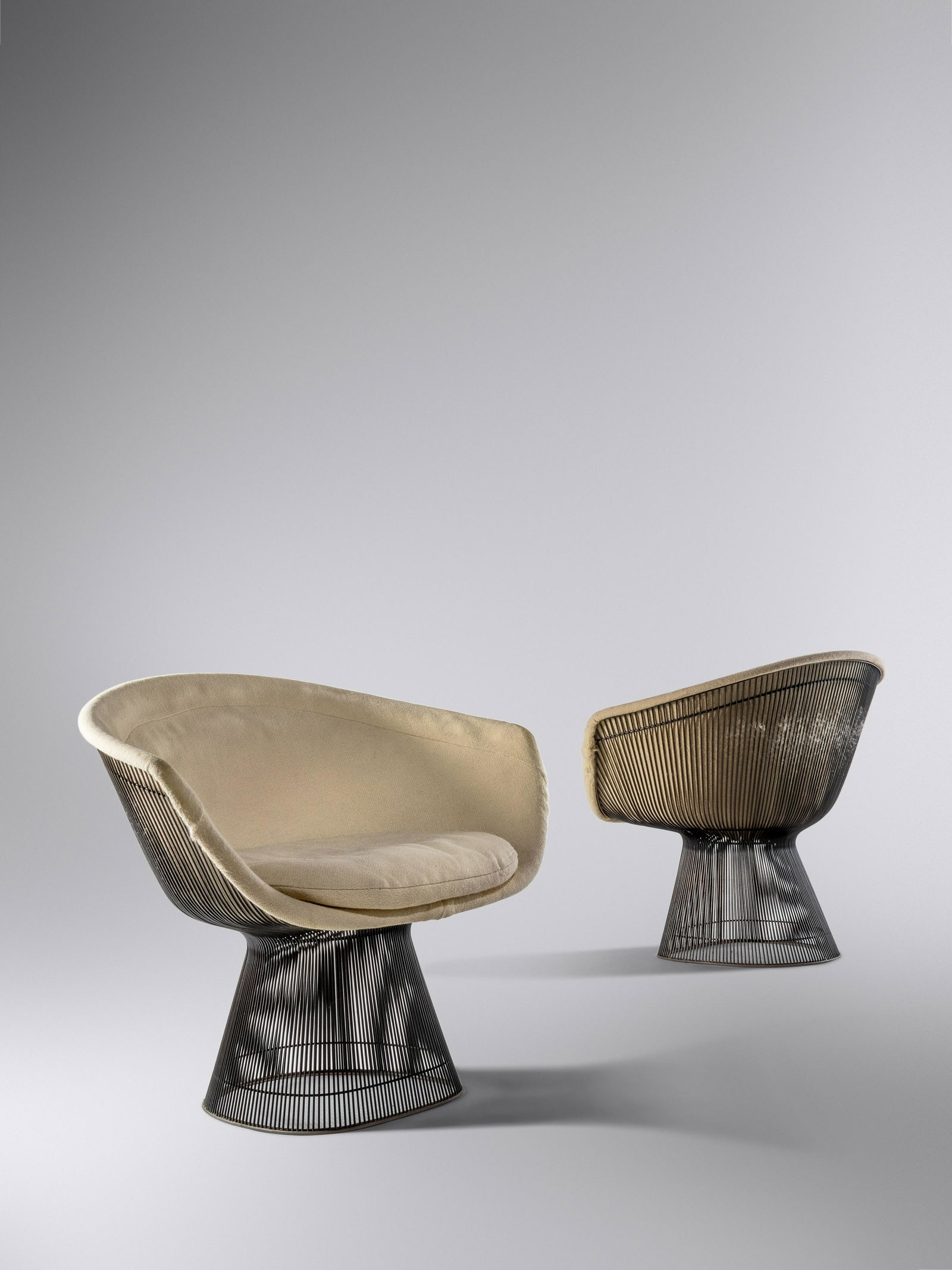 Warren Platner (1919-2006) Pair of Lounge Chairs Knoll, USA (1 of 2)