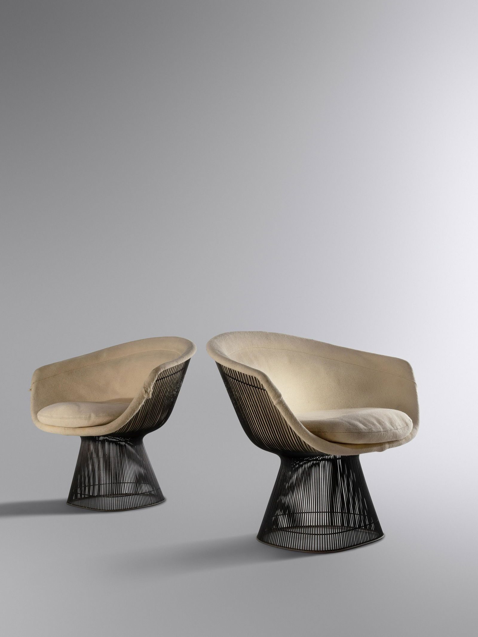 Warren Platner (1919-2006) Pair of Lounge Chairs Knoll, USA (1 of 2)