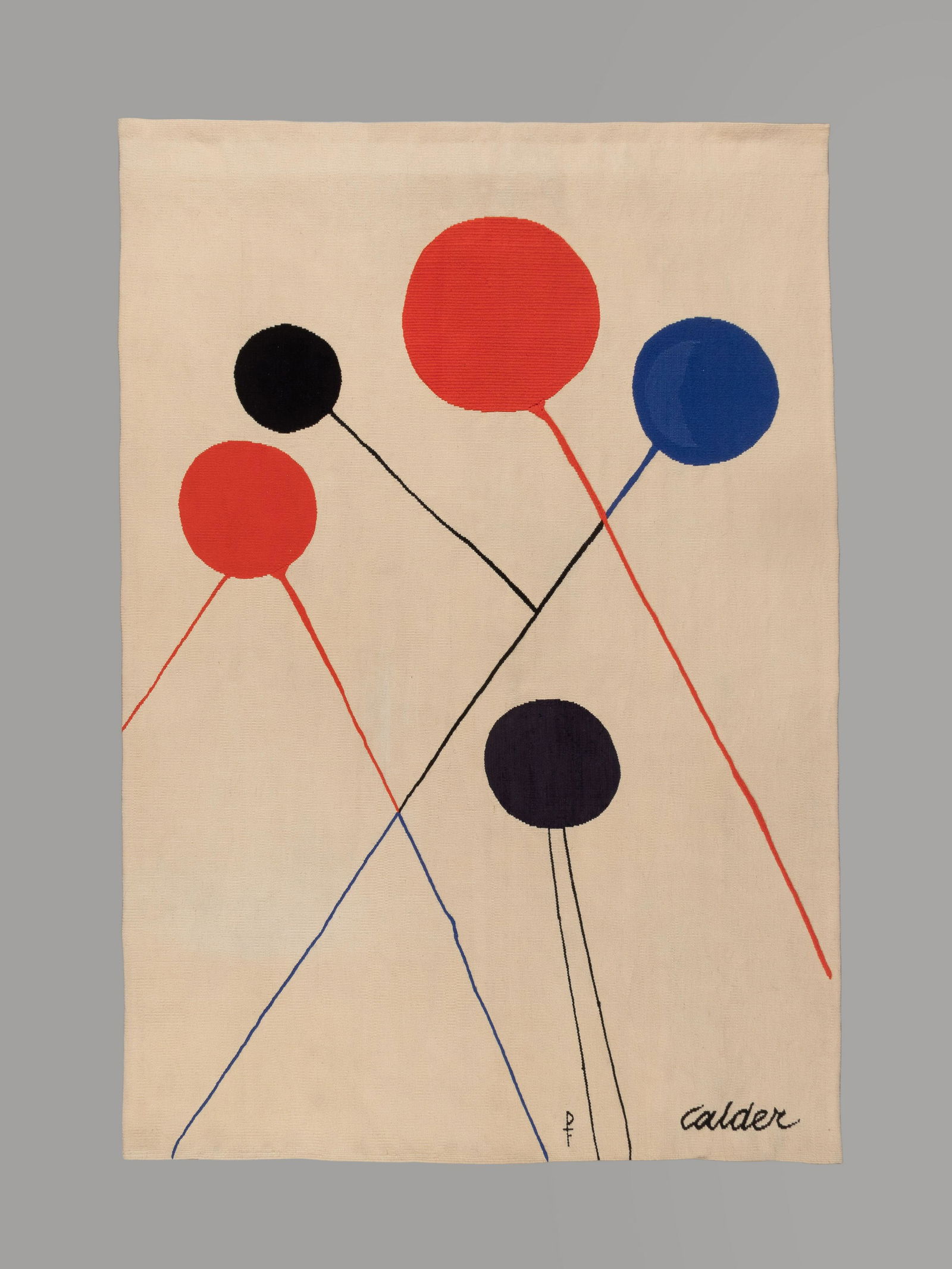 After Alexander Calder Mid-20th Century 'Comets' Tapestry D'Aubusson Edition 6 of 6 Atelier Pinton (1 of 4)