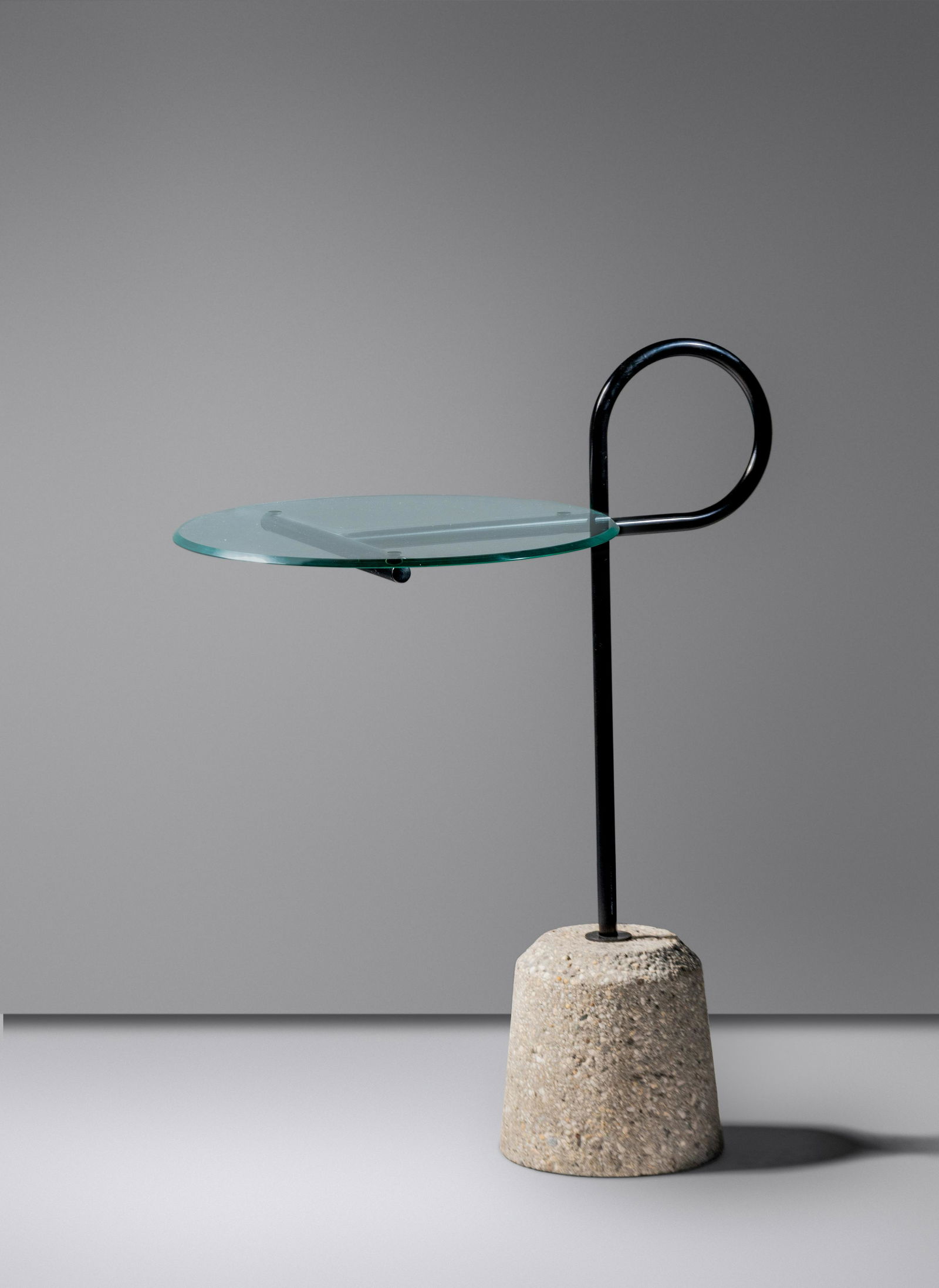 Postmodern Late 20th Century Cantilevered-Swiveling Side Table (1 of 2)