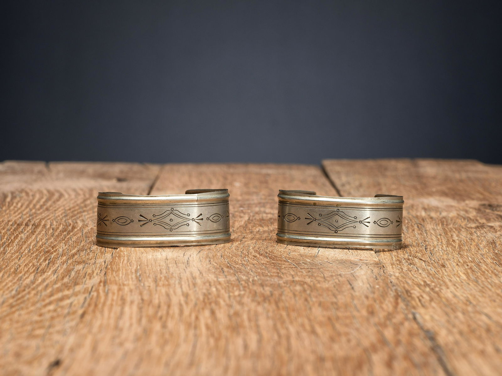 Southern Plains German Silver Bracelets (1 of 5)