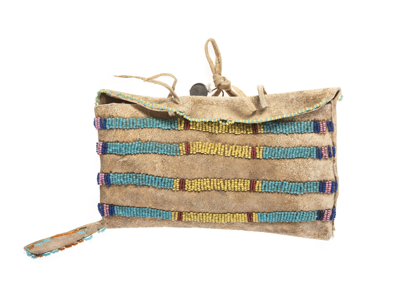 Northern Plains Miniature Beaded Hide Possible Bag (1 of 2)