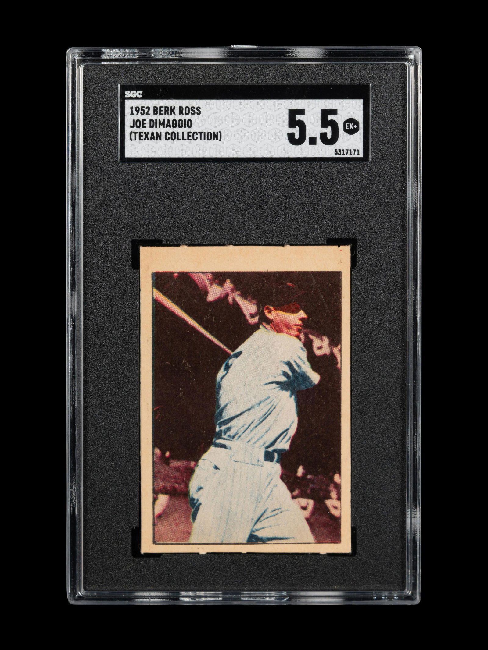 A 1952 Berk Ross Joe DiMaggio Baseball Card (SGC 5.5 EX+) (1 of 2)