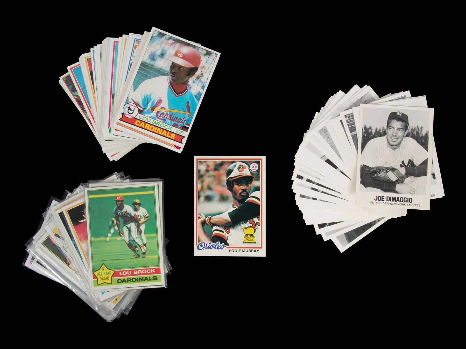 A Group of Over 100 1970s-80s Hall of Fame Baseball Cards Including an Eddie Murray Rookie and (1 of 5)