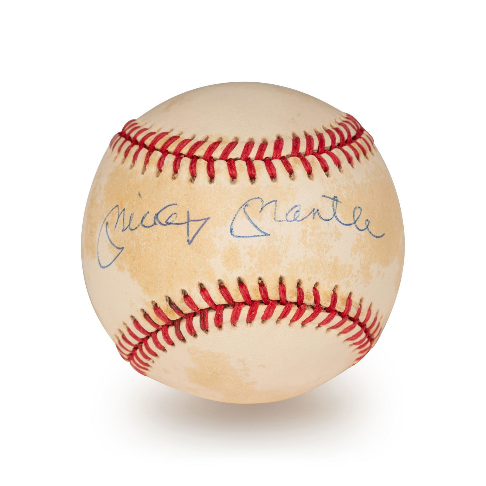 A Mickey Mantle Signed Autograph Baseball (Beckett Authentication Services Letter BAS Certified), (1 of 3)