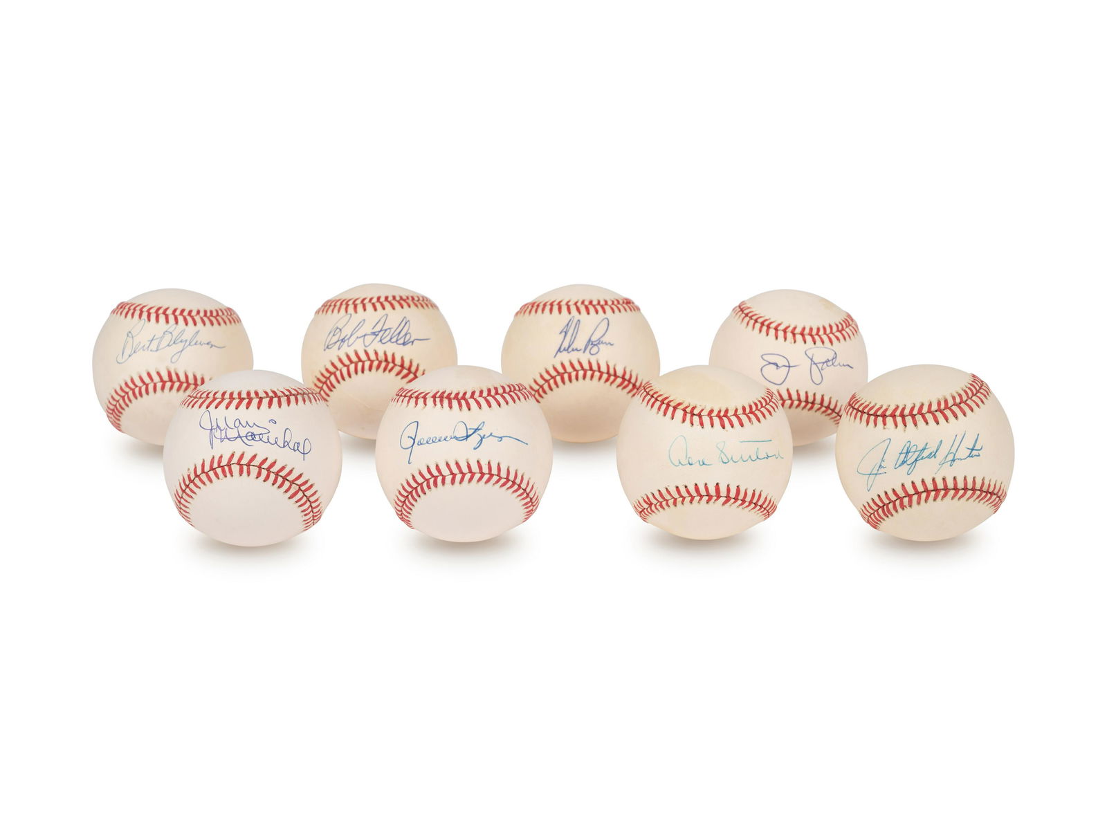 A Group of Nine Hall of Fame Pitcher Signed Autograph Items (Beckett Authentication Services BAS (1 of 8)