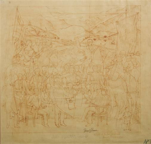Juan O'Gorman, (Mexican, 1905-1982), Seccion de la: Juan O'Gorman (Mexican, 1905-1982) Seccion de la Derecha, 1961 graphite on paper signed Juan O'Gorman titled and dated (lower margin) 17 1/2 x 19 inches.