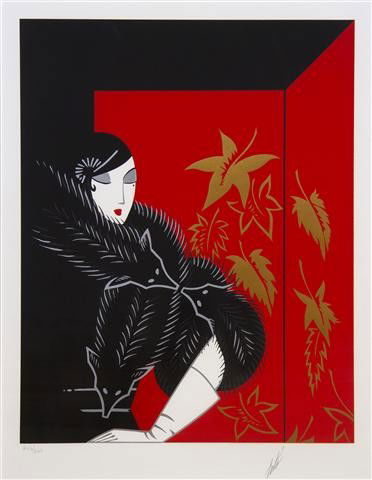 Erte (Romain de Tirtoff), (Russian, 1892-1990), Fu: Erte (Romain de Tirtoff) (Russian, 1892-1990) Furs color serigraph edition 246/260, signed Erte (lower right) 21 1/4 x 17 inches. Property from the Bradley Family Foundation, formerly