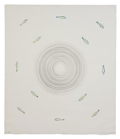 Ed Ruscha, (American, b. 1937), Untitled, 1983: Ed Ruscha (American, b. 1937) Untitled, 1983 lithograph edition 29/100, signed Ed Ruscha and dated (lower right) 33 x 28 inches. Property from the Estate of Tom G. and Mary Jane McCla