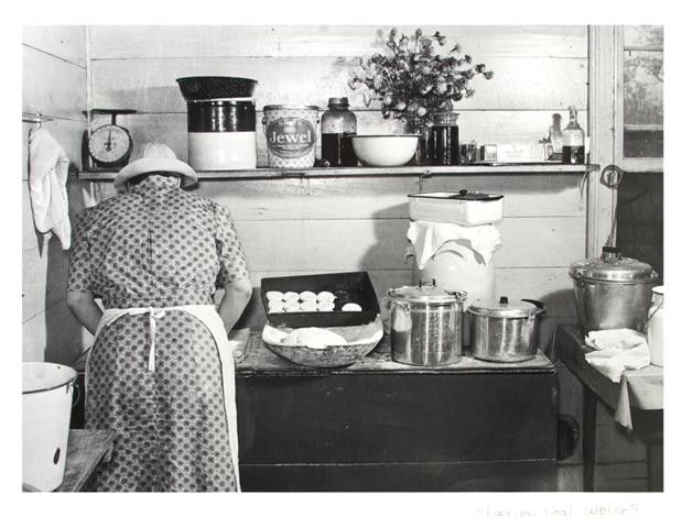 Marion Post Wolcott, (American, 1910-1990), Making: Marion Post Wolcott (American, 1910-1990) Making Biscuits for Dinner on Corn Husking Day, the Fred Wilkens Farm near Tallyho, North Carolina, 1939 gelatin silver print, printed later signed (in the ma