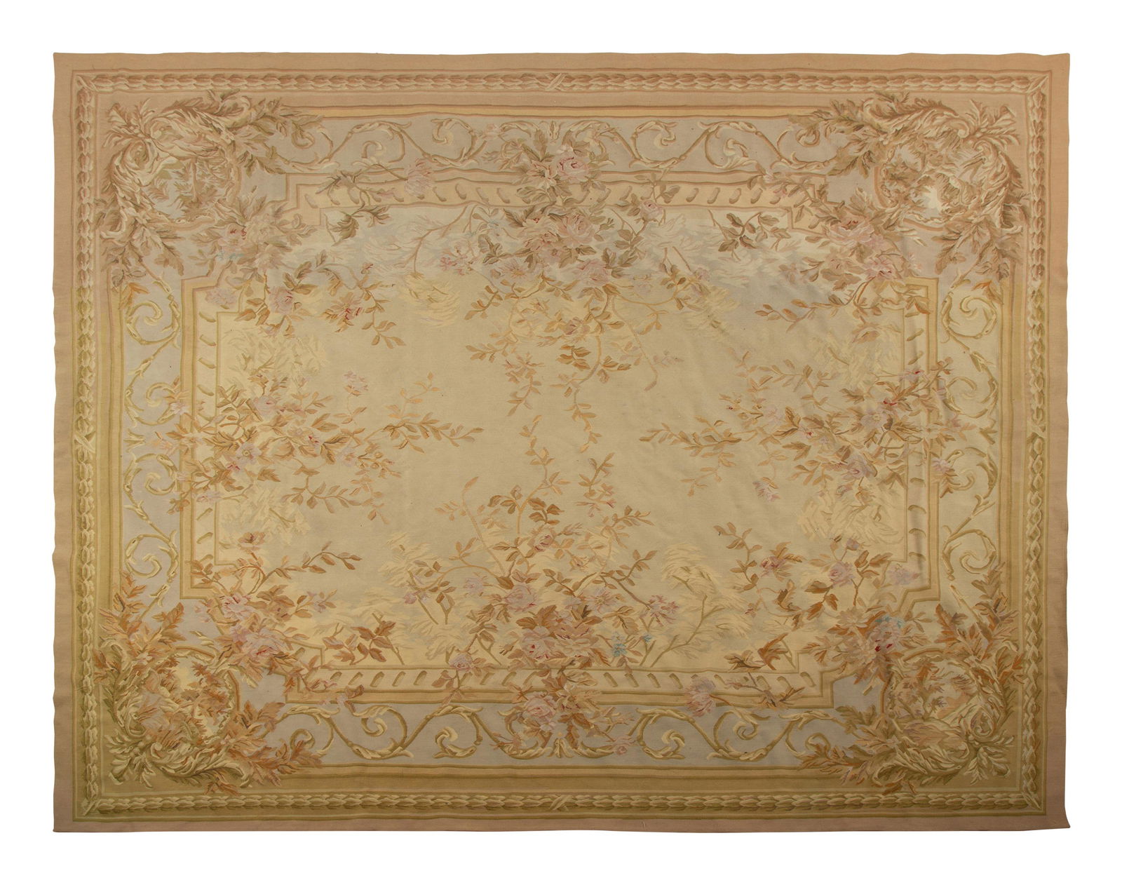 An Aubusson Style Wool Carpet  10 feet 2 inches x 7 feet 11 inches. (1 of 10)