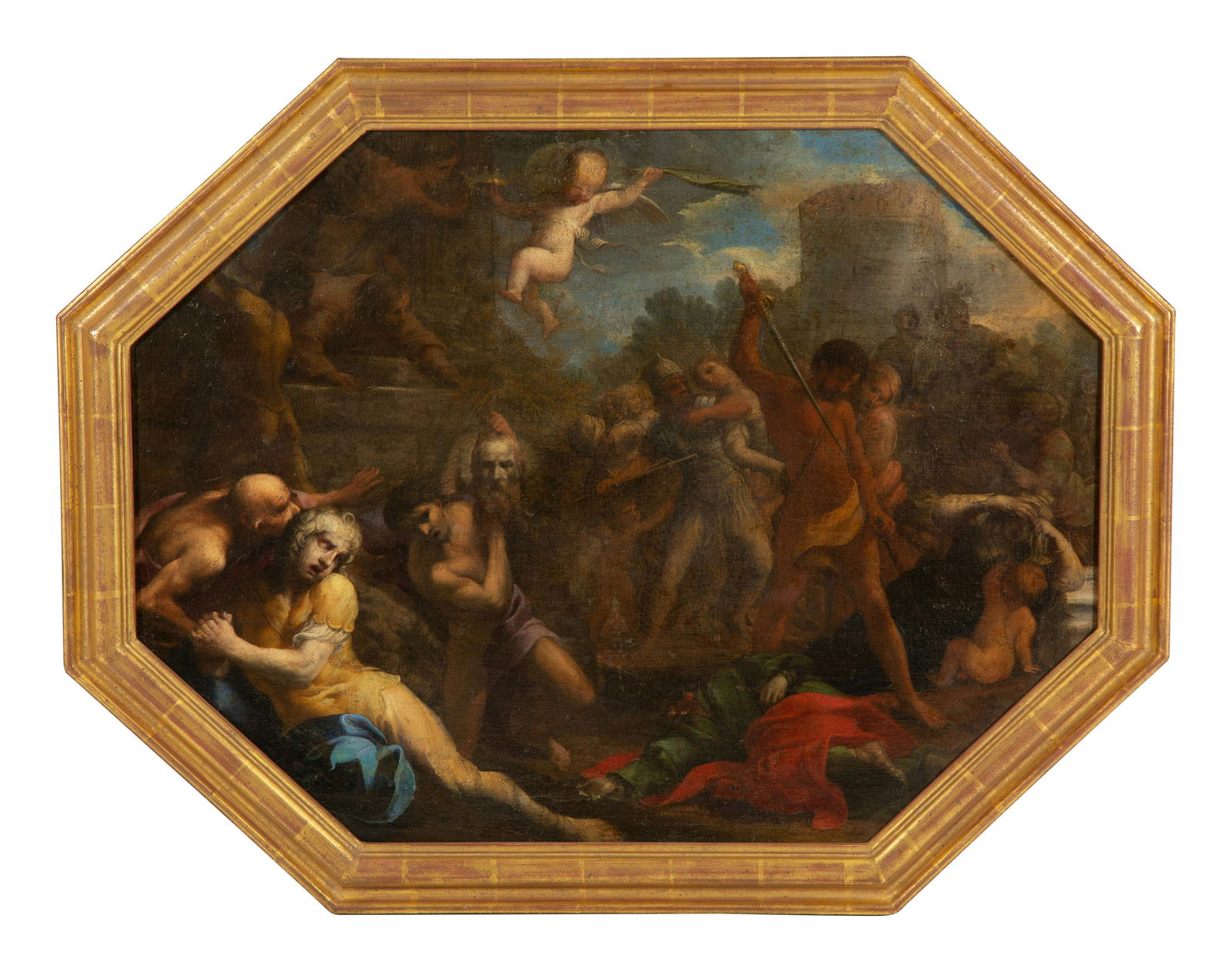 French School (17th/18th Century) Battle Scene with a Beheaded Saint (1 of 9)