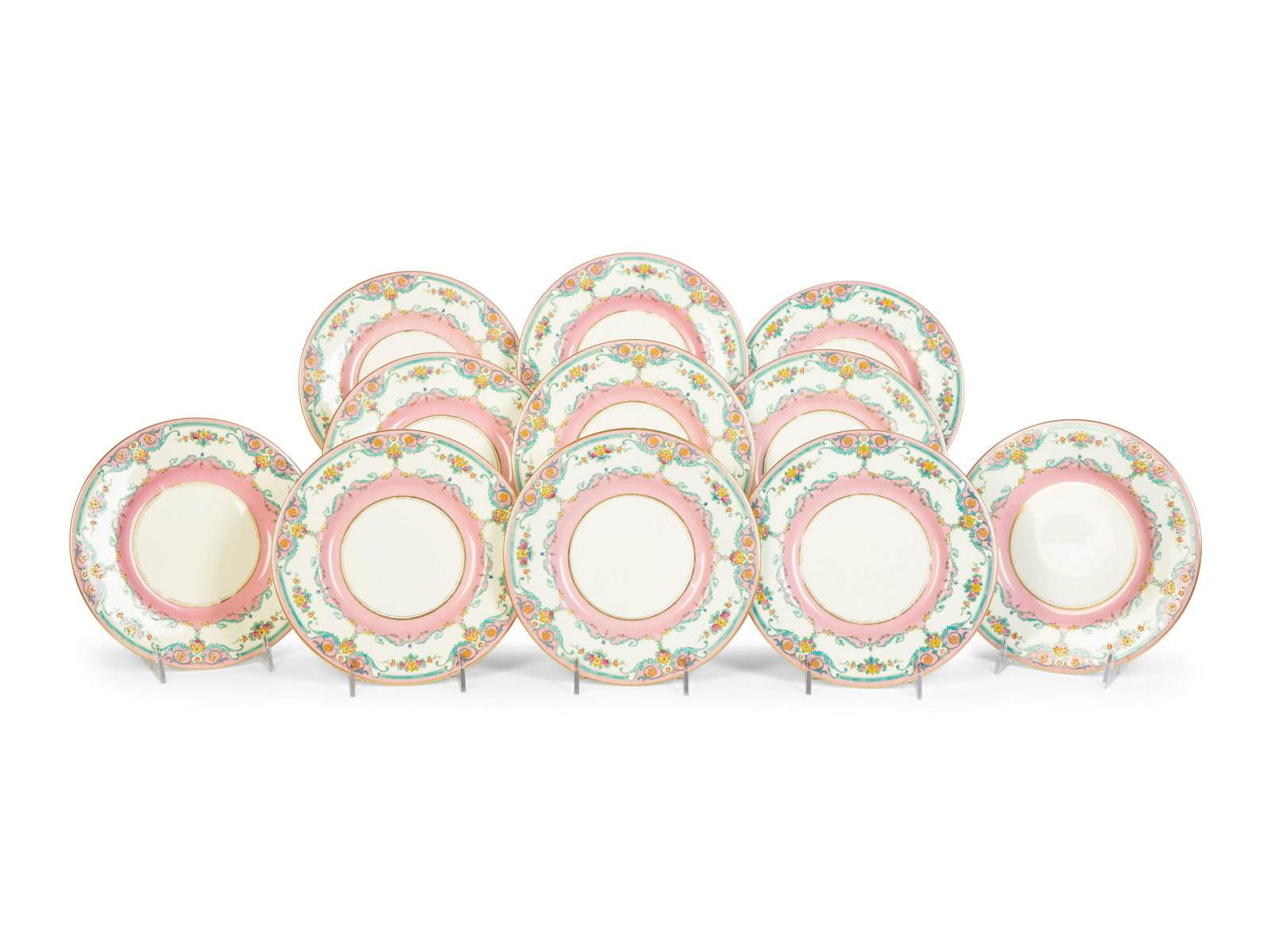 Eleven Royal Doulton Porcelain Plates Diameter 8 7/8 inches. (1 of 8)