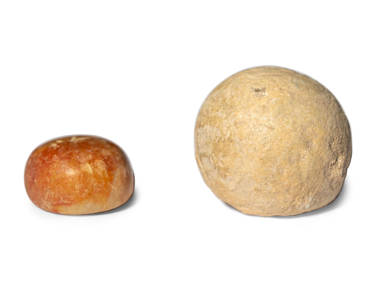 Two Near Eastern Clay Weights Diameter 3/4 inch (1.5 cm). (1 of 4)