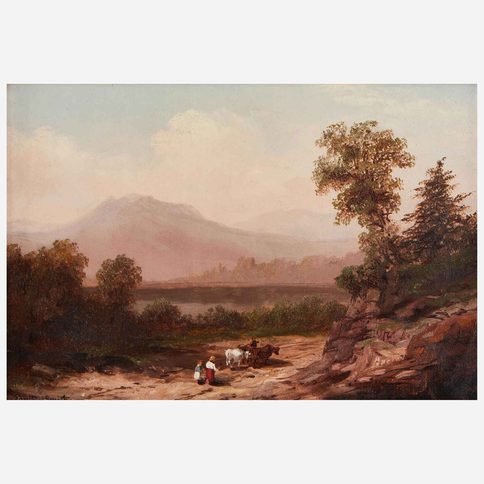 Xanthus Russell Smith (American, 1839–1929) Figures On their Way to Vermont (1 of 3)