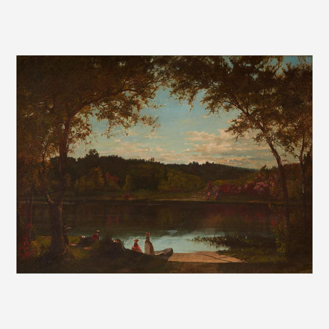 Joseph Morviller (American, 1800-1870) Along the Riverbank (1 of 3)