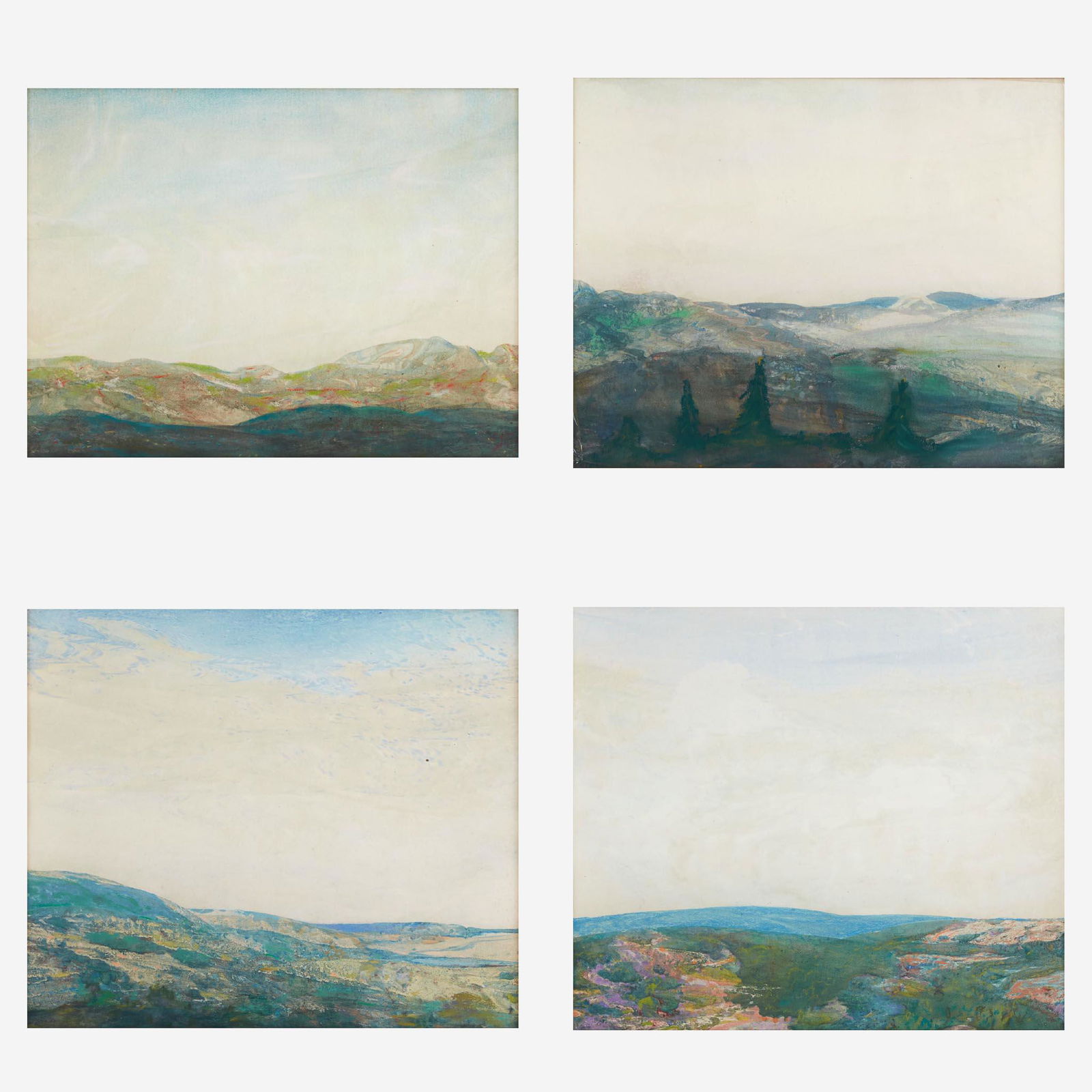 Wilson Henry Irvine (American, 1869–1936) Blue Mountain; together with three companions (1 of 9)