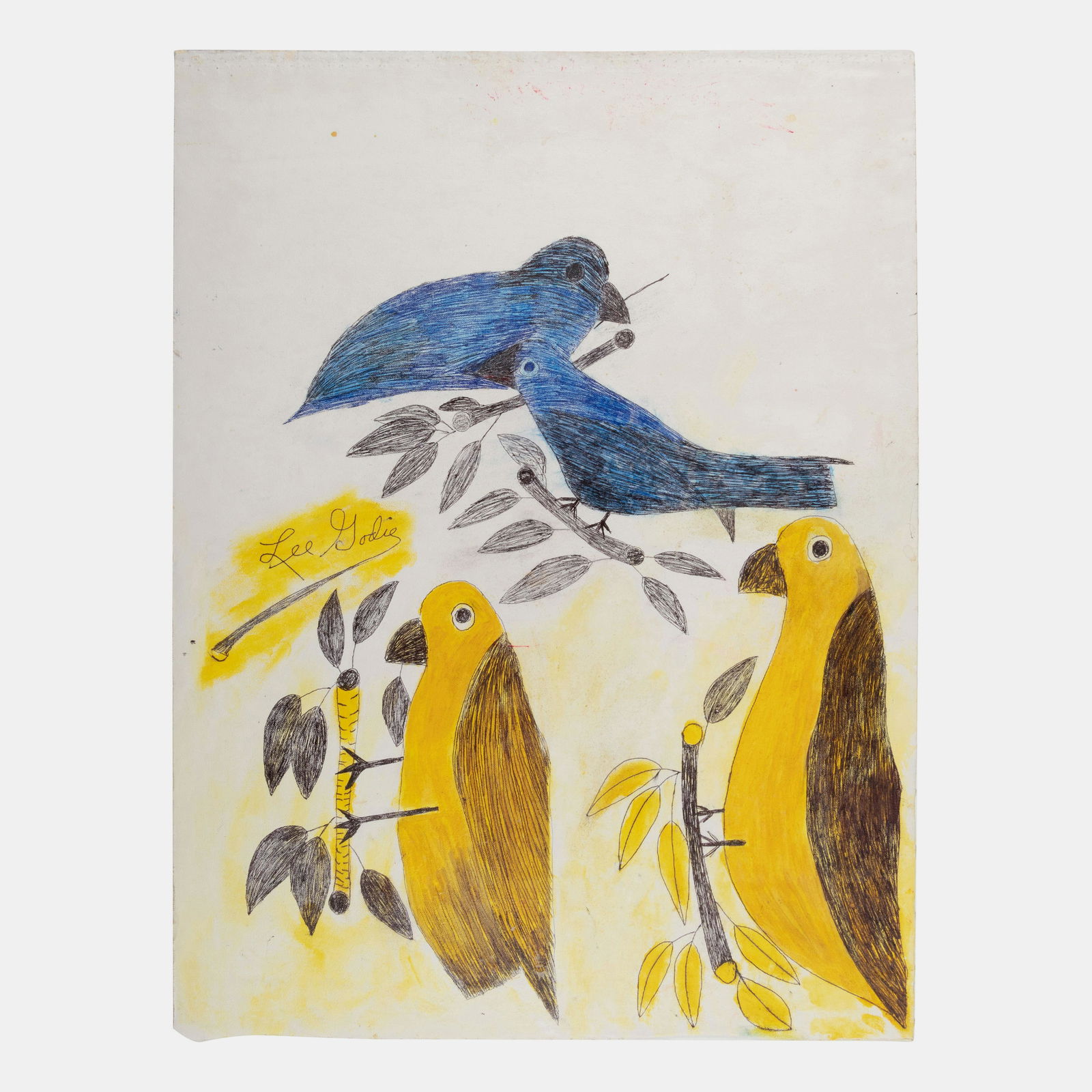 Lee Godie (American, 1908-1994) Untitled (1 of 6)