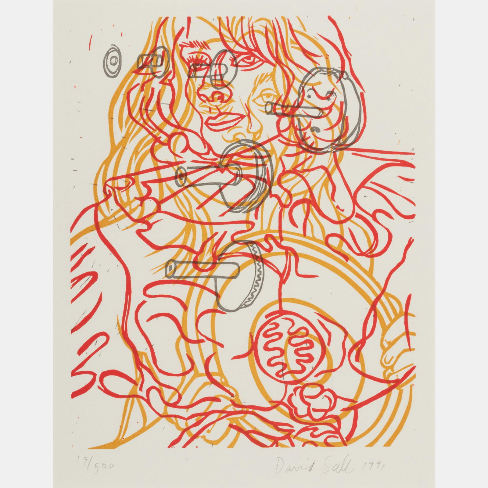 David Salle  Untitled (for Film Forum), 1991 (1 of 5)