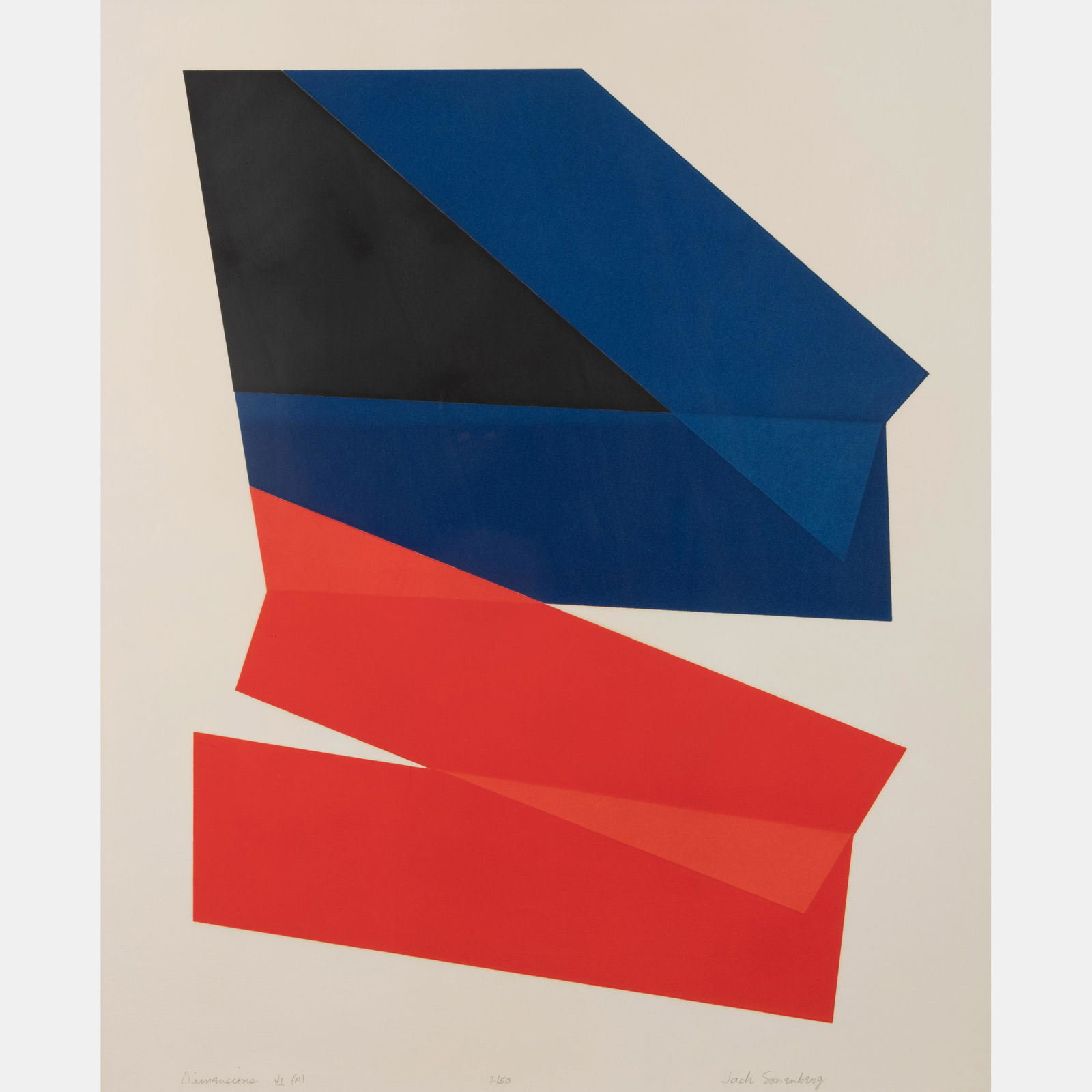 Jack Sonenberg (Canadian/American, 1925-2012) Dimensions VI (A), 1969-1970 (1 of 5)