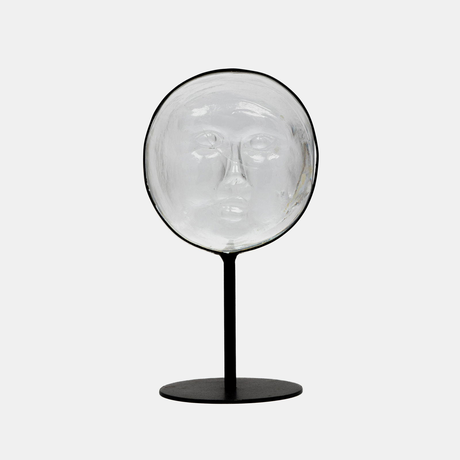 Erik Hoglund Late 20th Century KOSTA BODA Glass Head on Steel Mount (1 of 4)