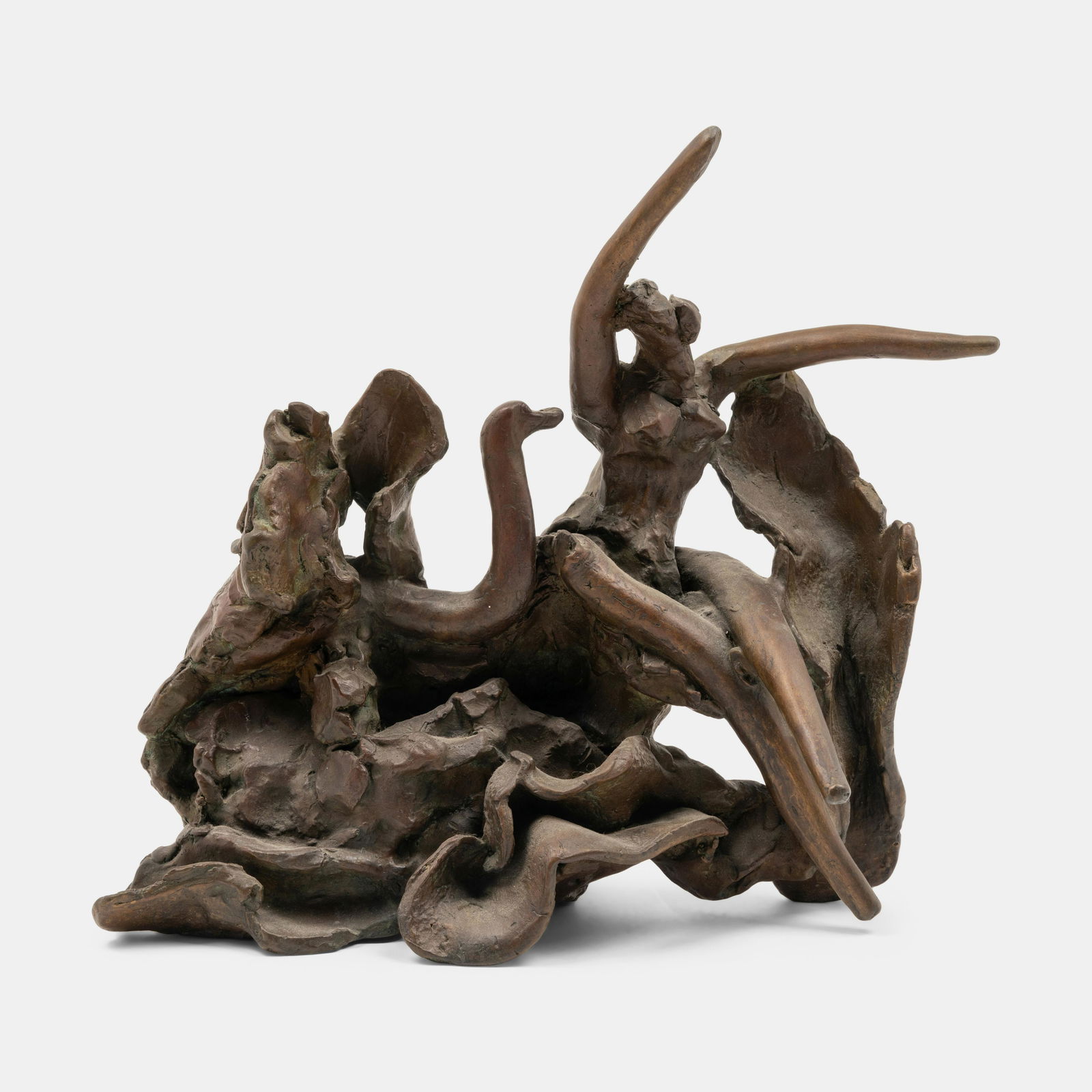 Reuben Nakian (American, 1897-1986) Leda and the Swan II, 1978 (1 of 7)