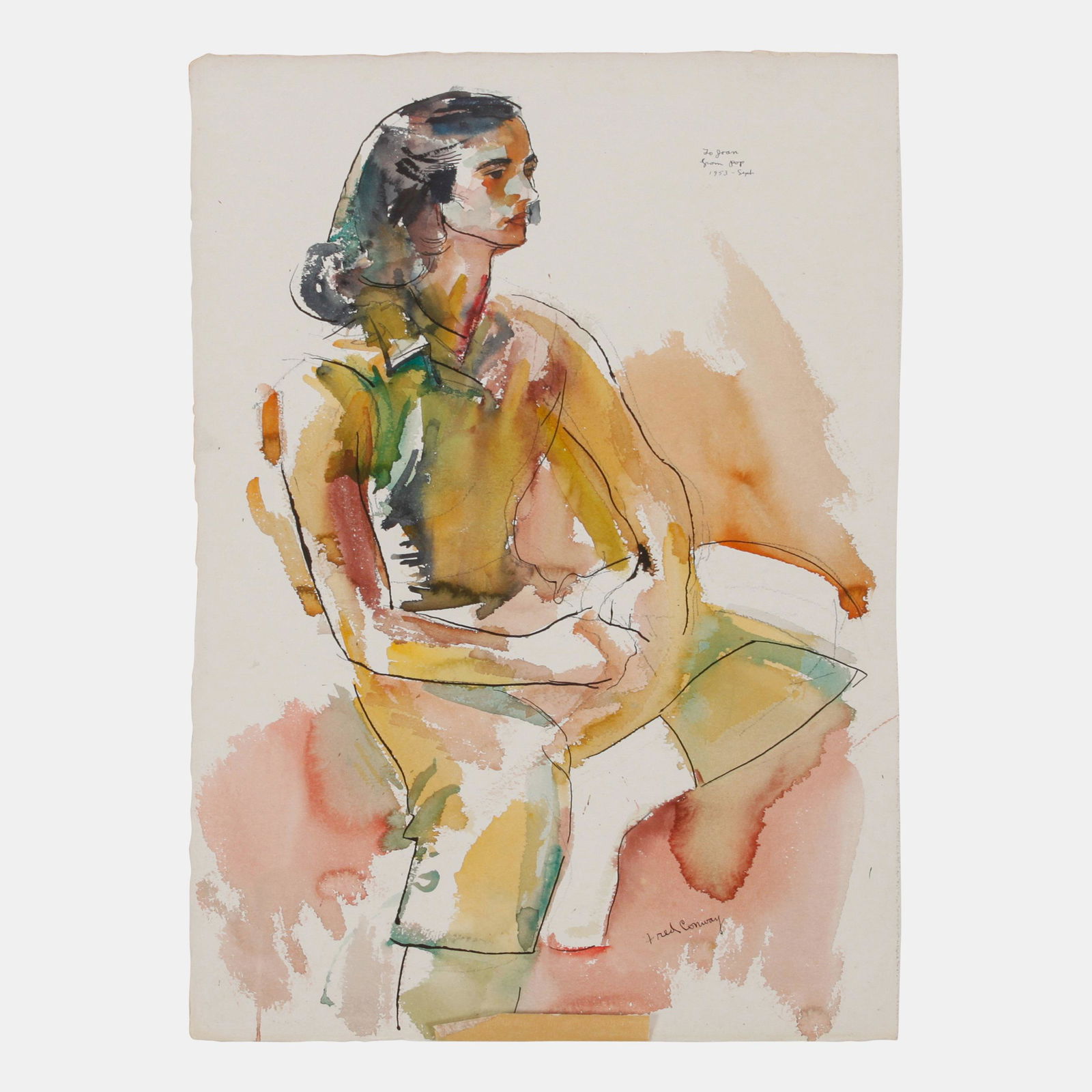 Frederick Conway (American, 1900-1973) Portrait, 1953 (1 of 5)