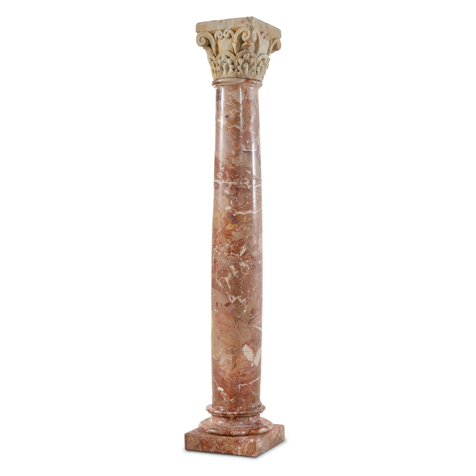 A European Carved Marble Column Capital (1 of 7)