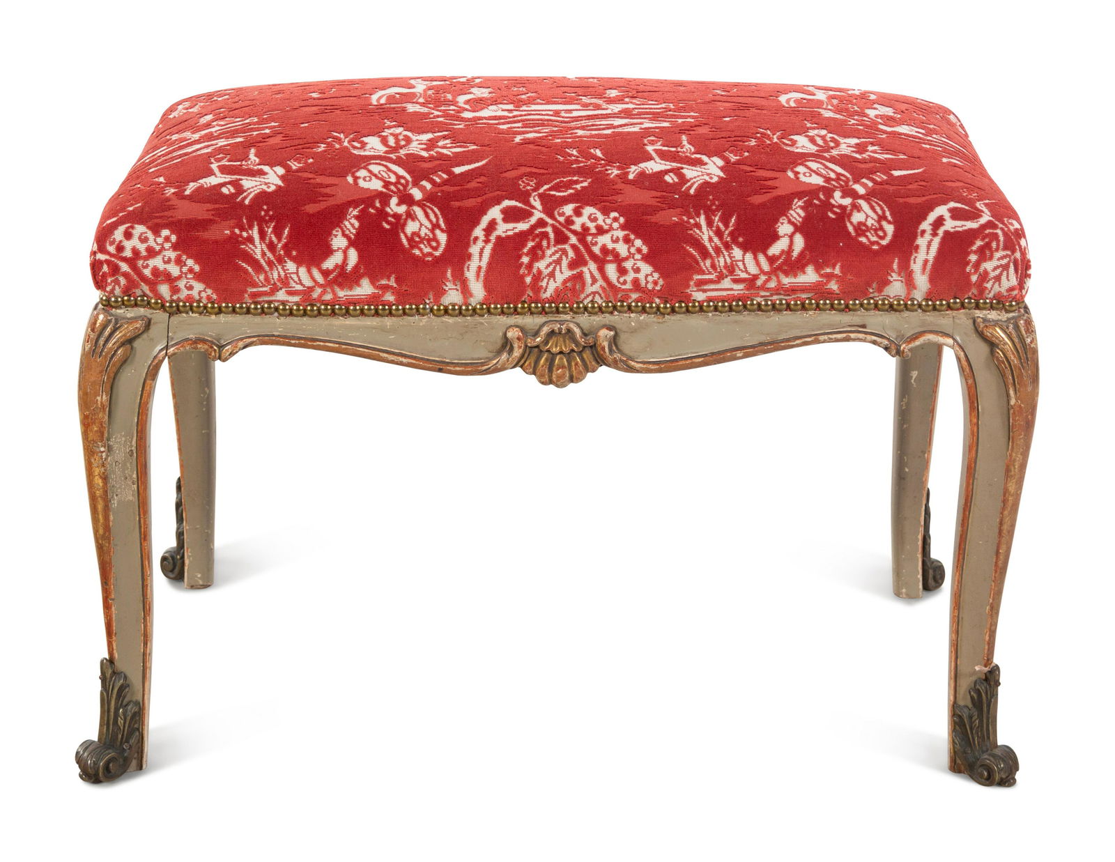 An Italian Painted and Parcel Gilt Stool (1 of 10)