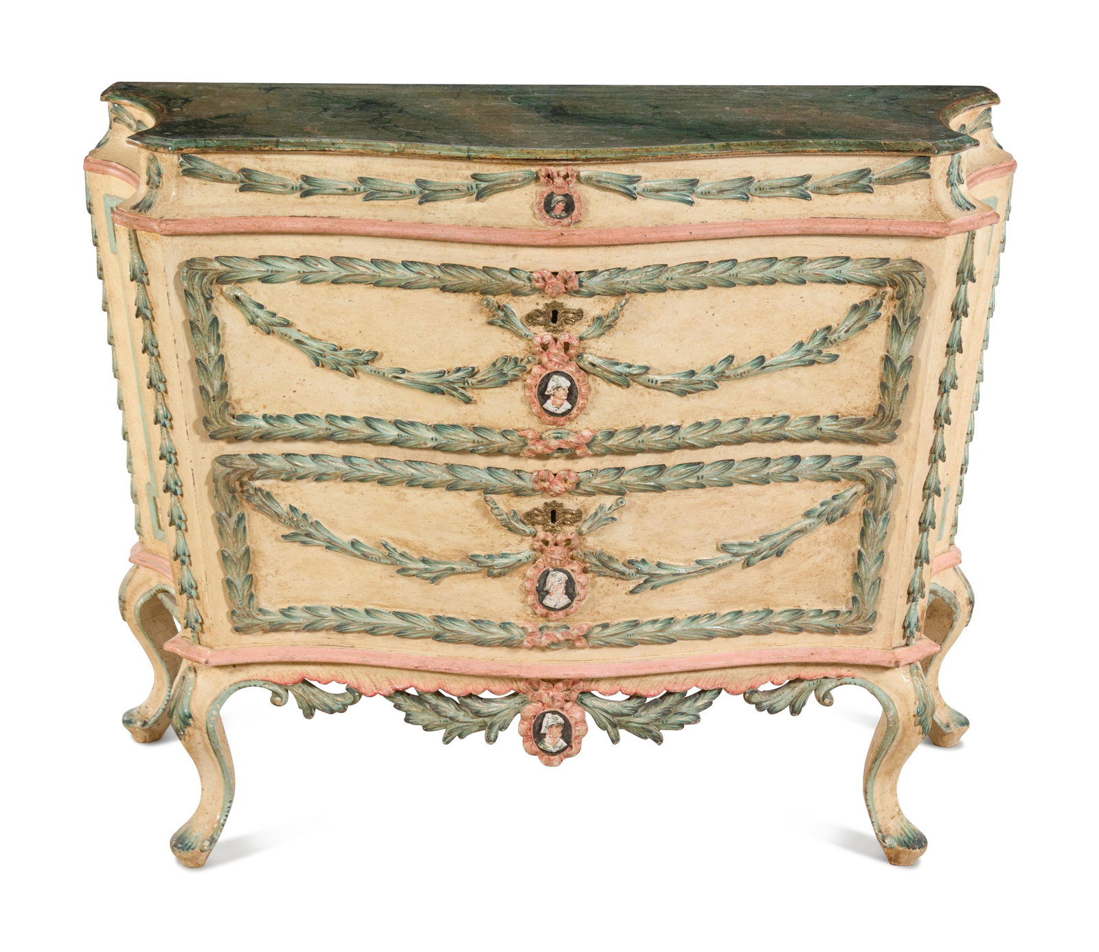 An Italian Painted Chest of Drawers (1 of 10)