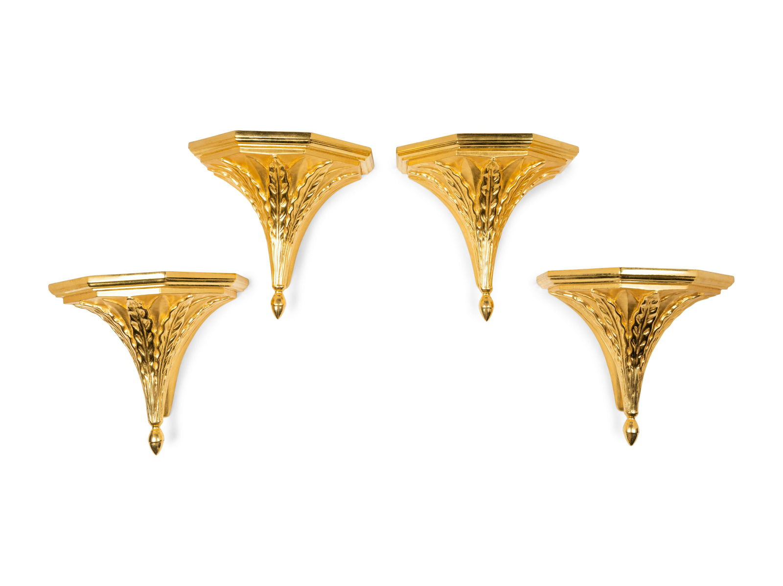A Set of Four Italian Giltwood Brackets (1 of 9)