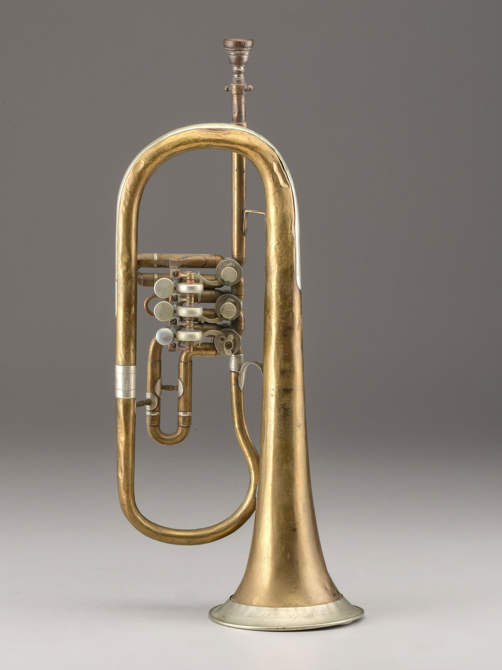 [CIVIL WAR]. Rotary valve trumpet or cornet.  (1 of 4)