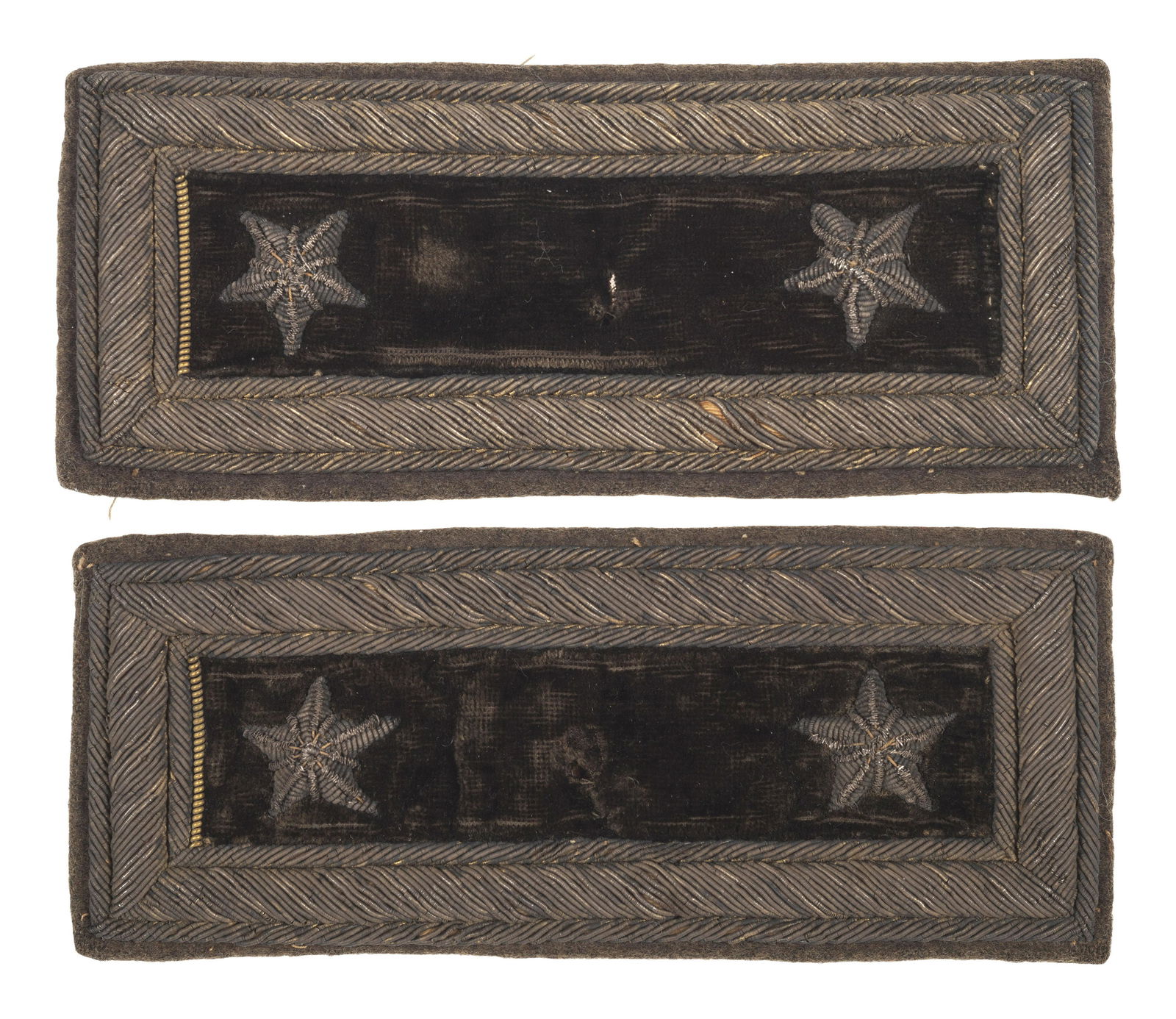 [CIVIL WAR]. Major general shoulder straps.  (1 of 2)